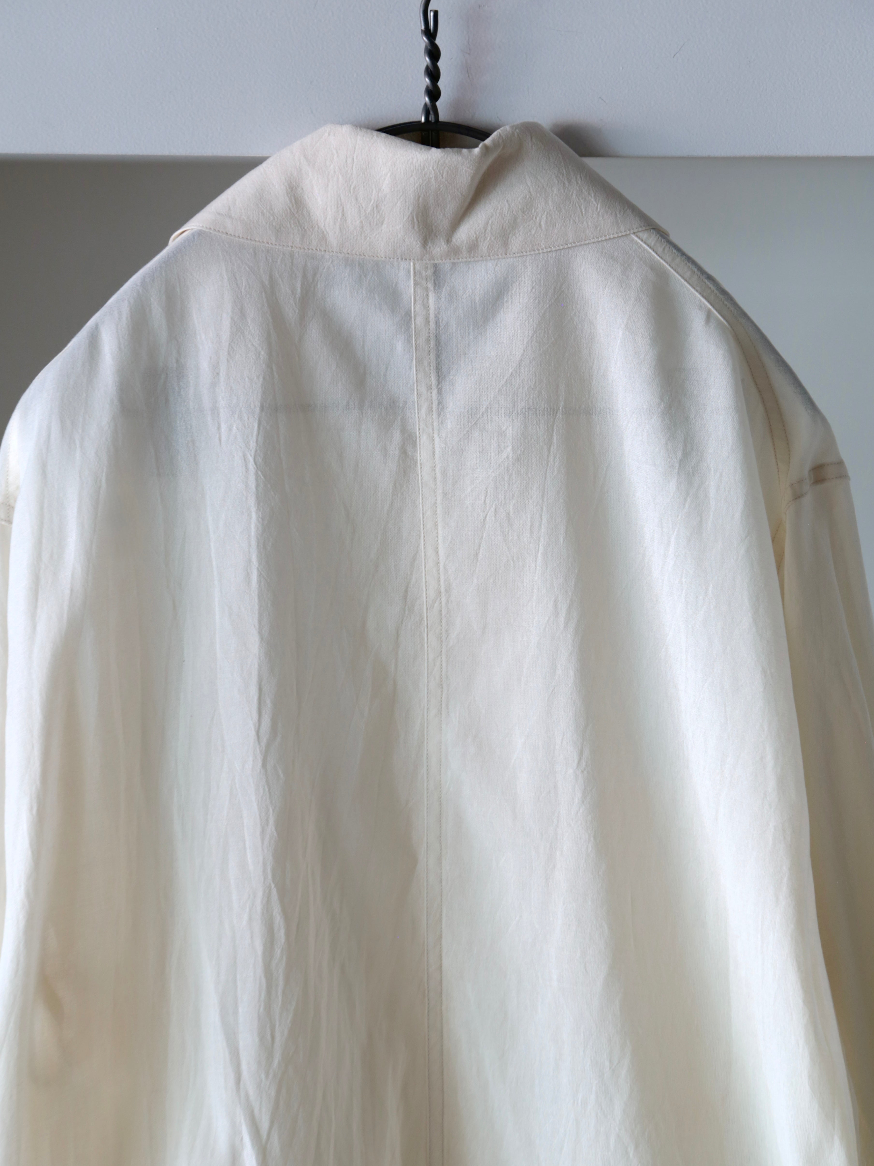 blurhms】Silk-Co Voile Work Jacket (Mens) – End on End