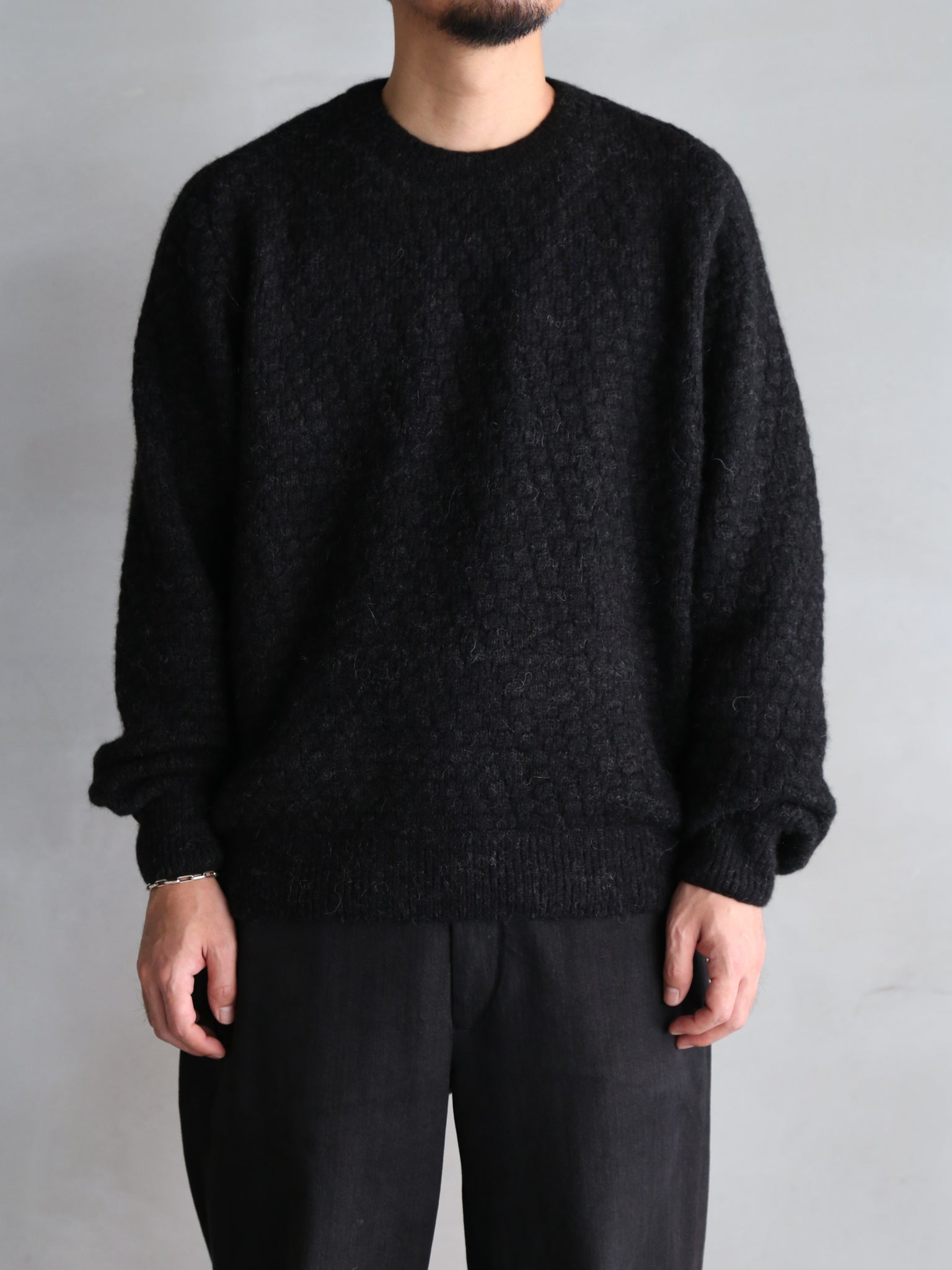 【blurhms】Baby Alpaca Knit P/O (Mens＆Womens)