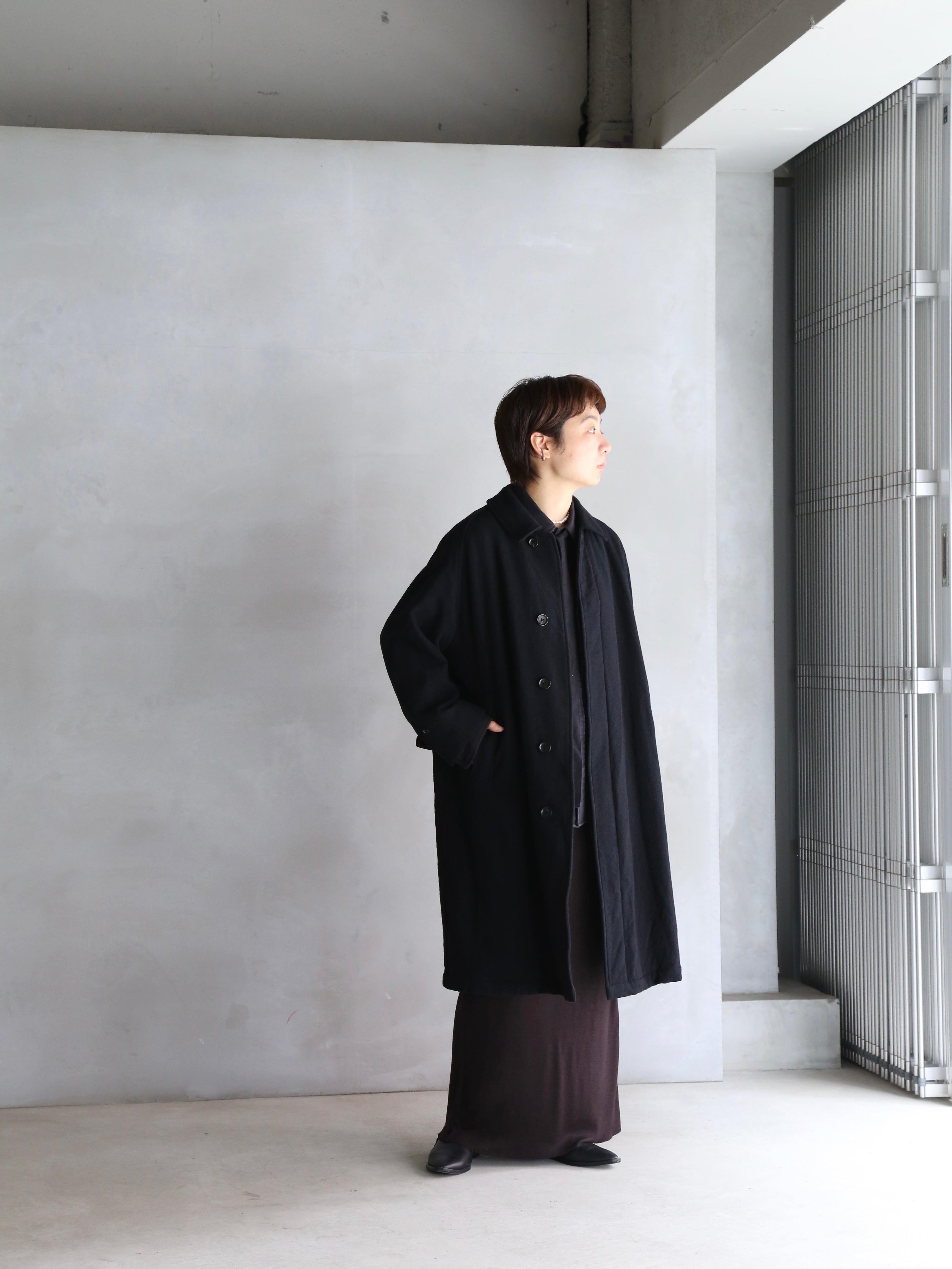 blurhms】Classic Wool Balmacaan Coat (Womens) – End on End.