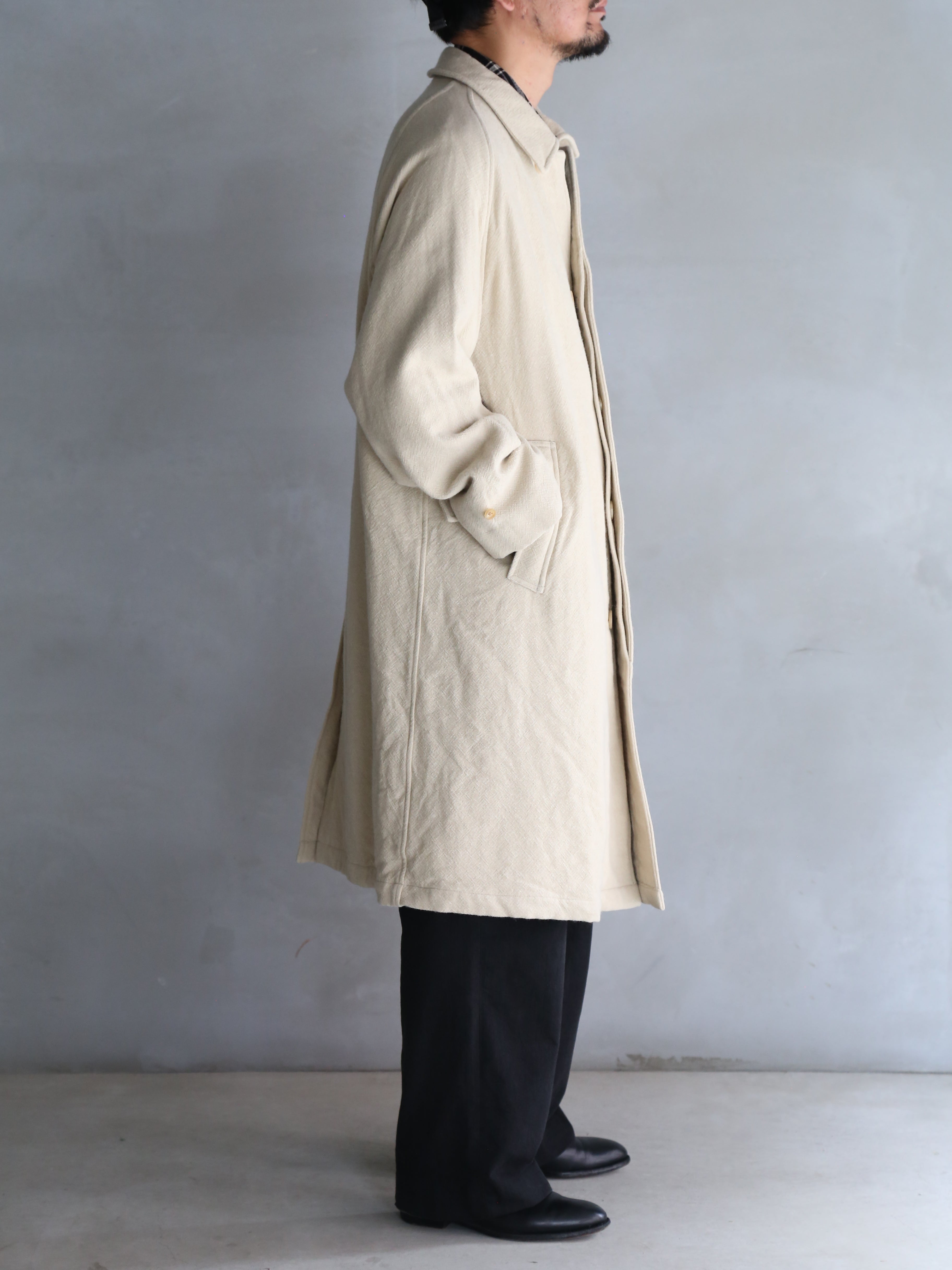 blurhms】Classic Wool Balmacaan Coat (Mens) – End on End.
