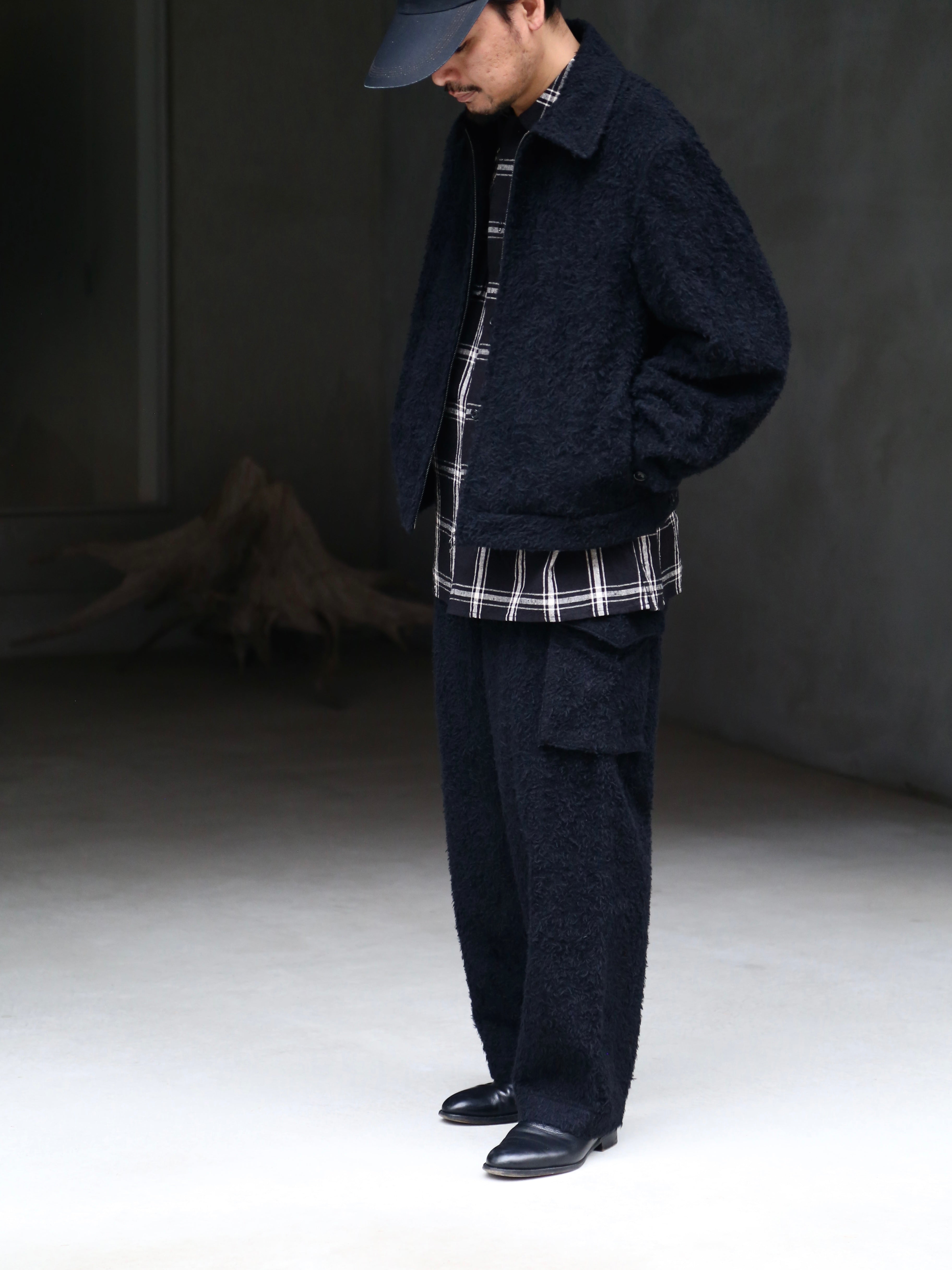 blurhms for END ON END.】Brushed Wool Side Seamless 4P Pants EX