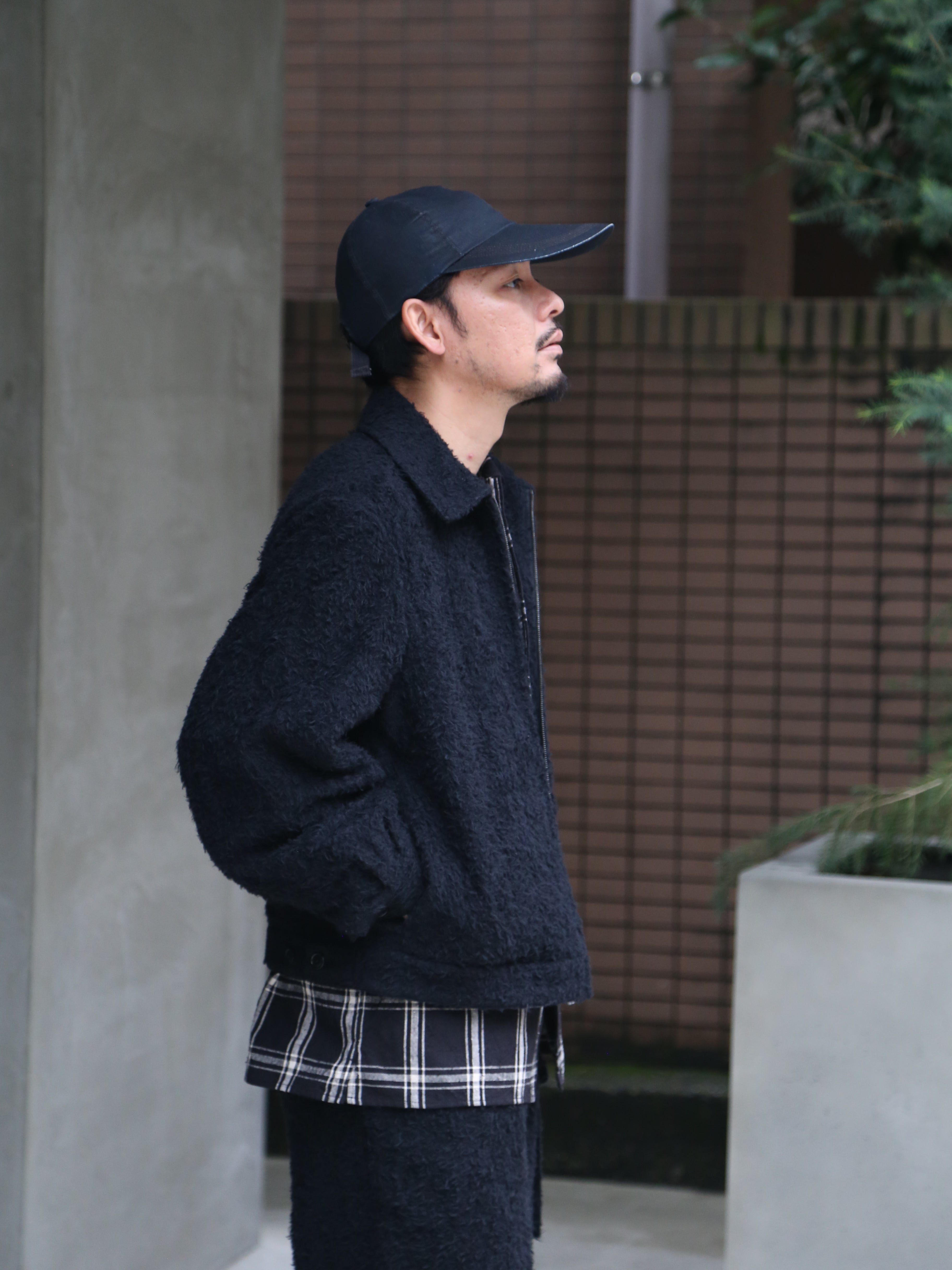 blurhms for END ON END.】Brushed Wool Zip Short Jacket EX (Mens