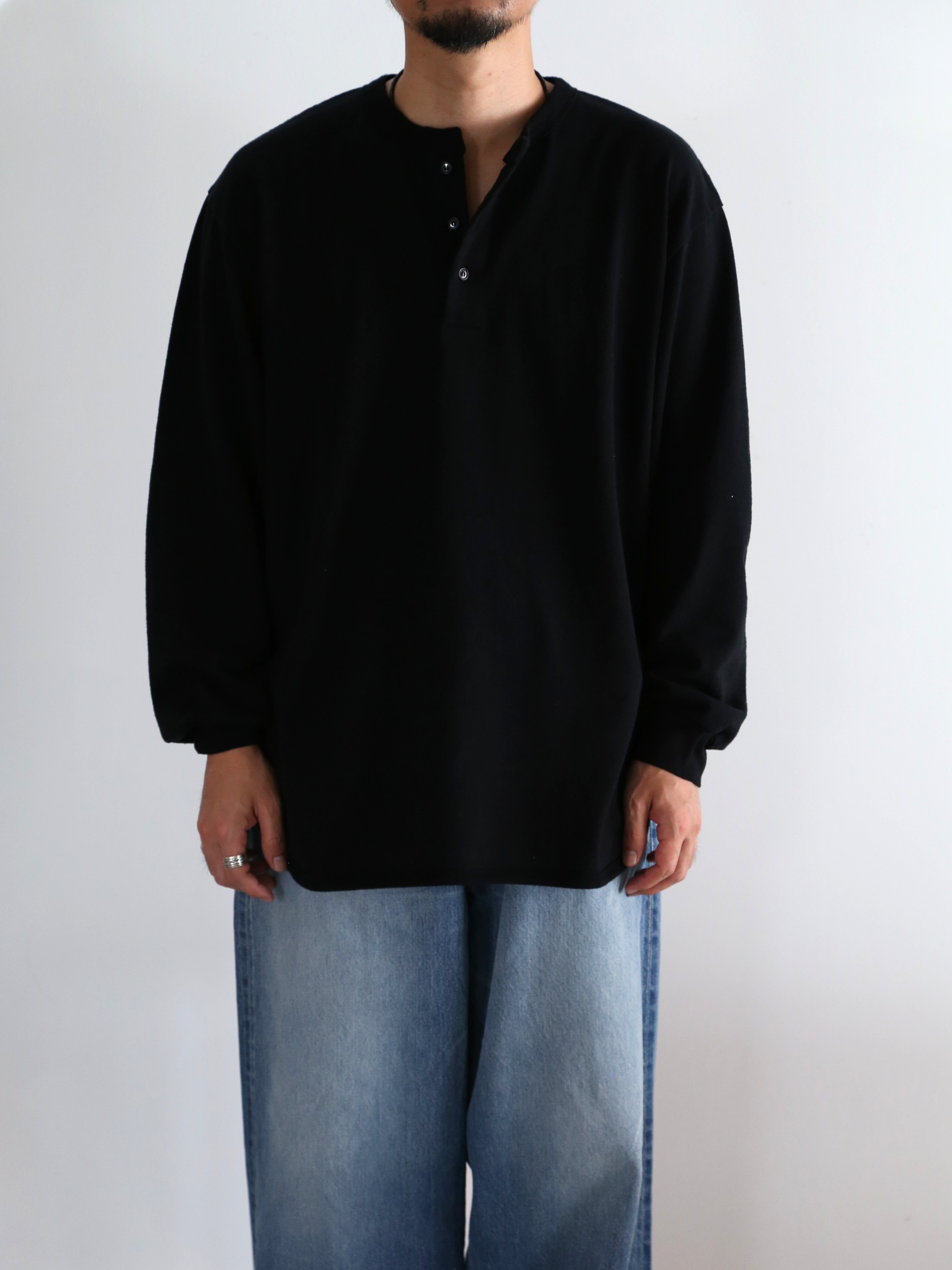 blurhms】Co/Silk Nep Baseball Henry (Mens) – End on End.