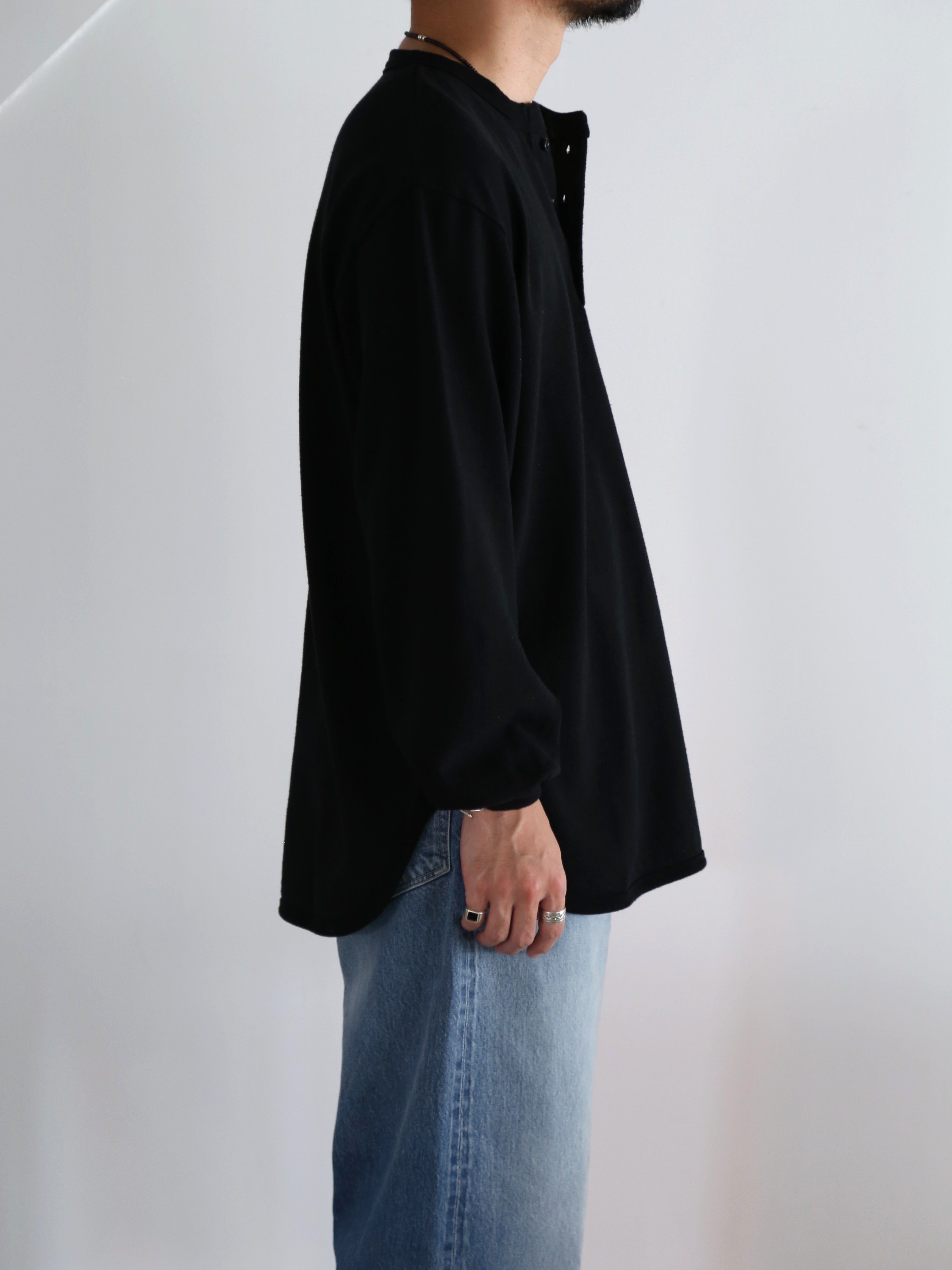 blurhms】Co/Silk Nep Baseball Henry (Mens) – End on End.