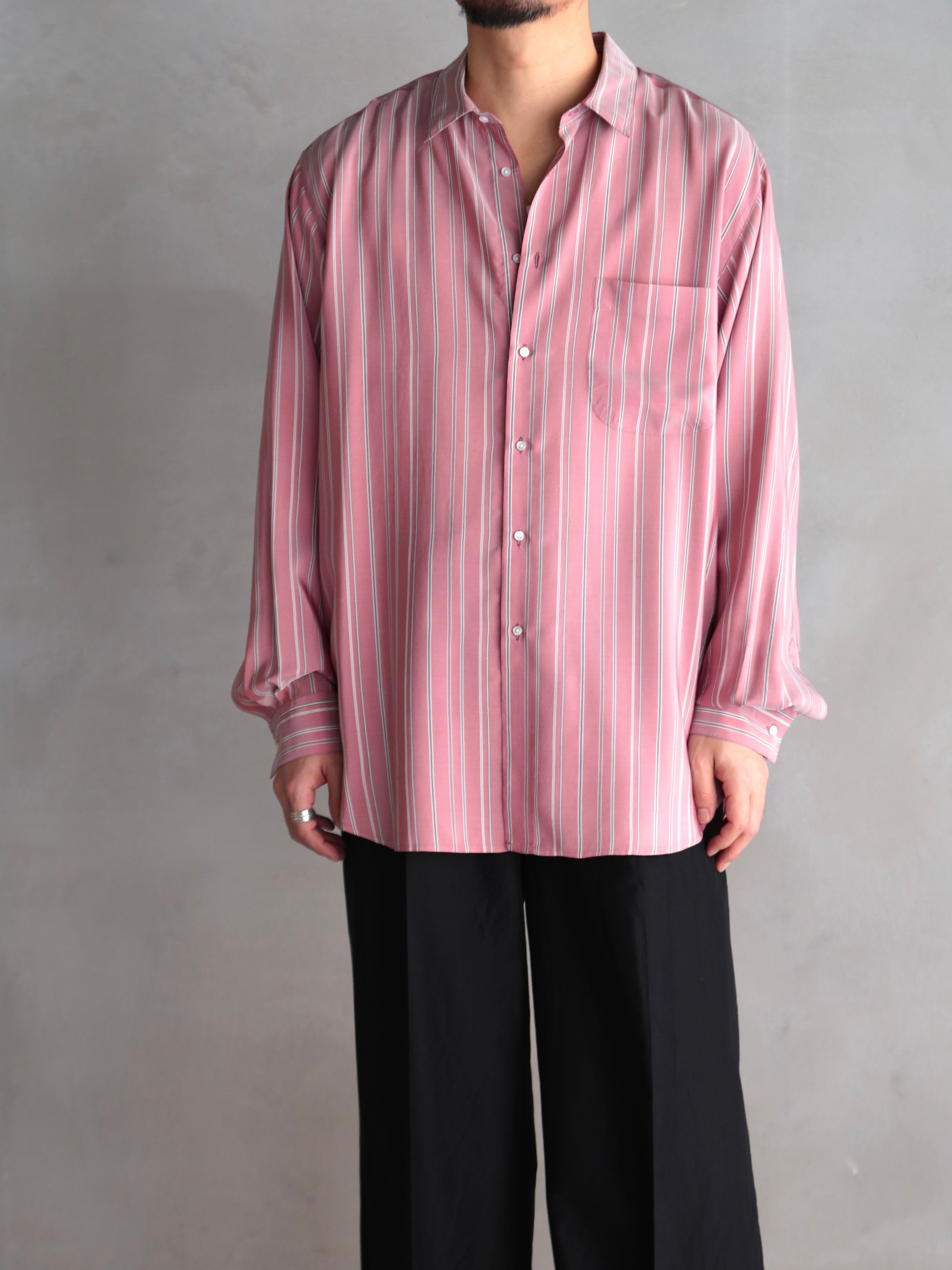 HEUGN】ALF SILK Wine stripe – End on End.