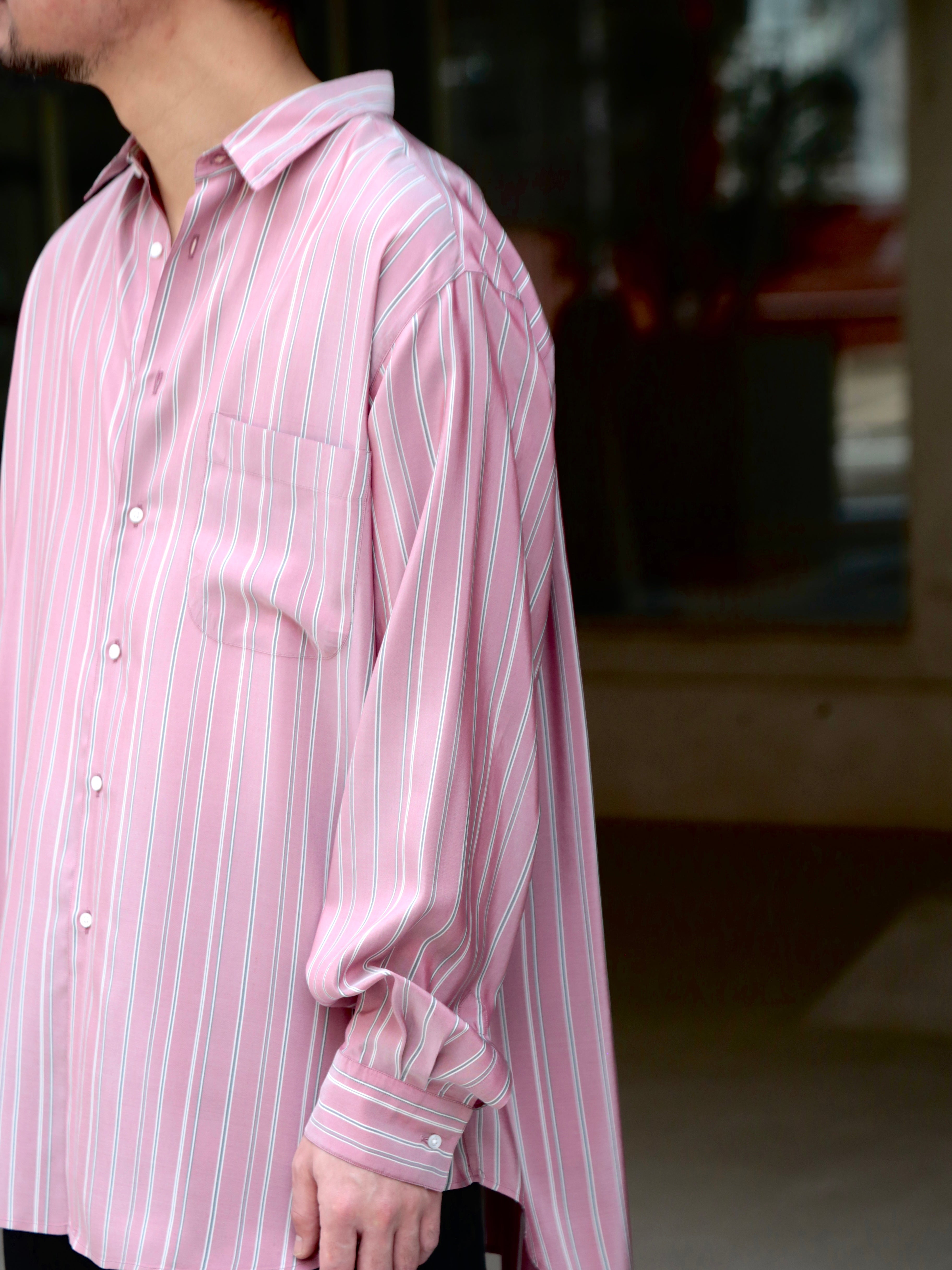 HEUGN】ALF SILK Wine stripe – End on End.