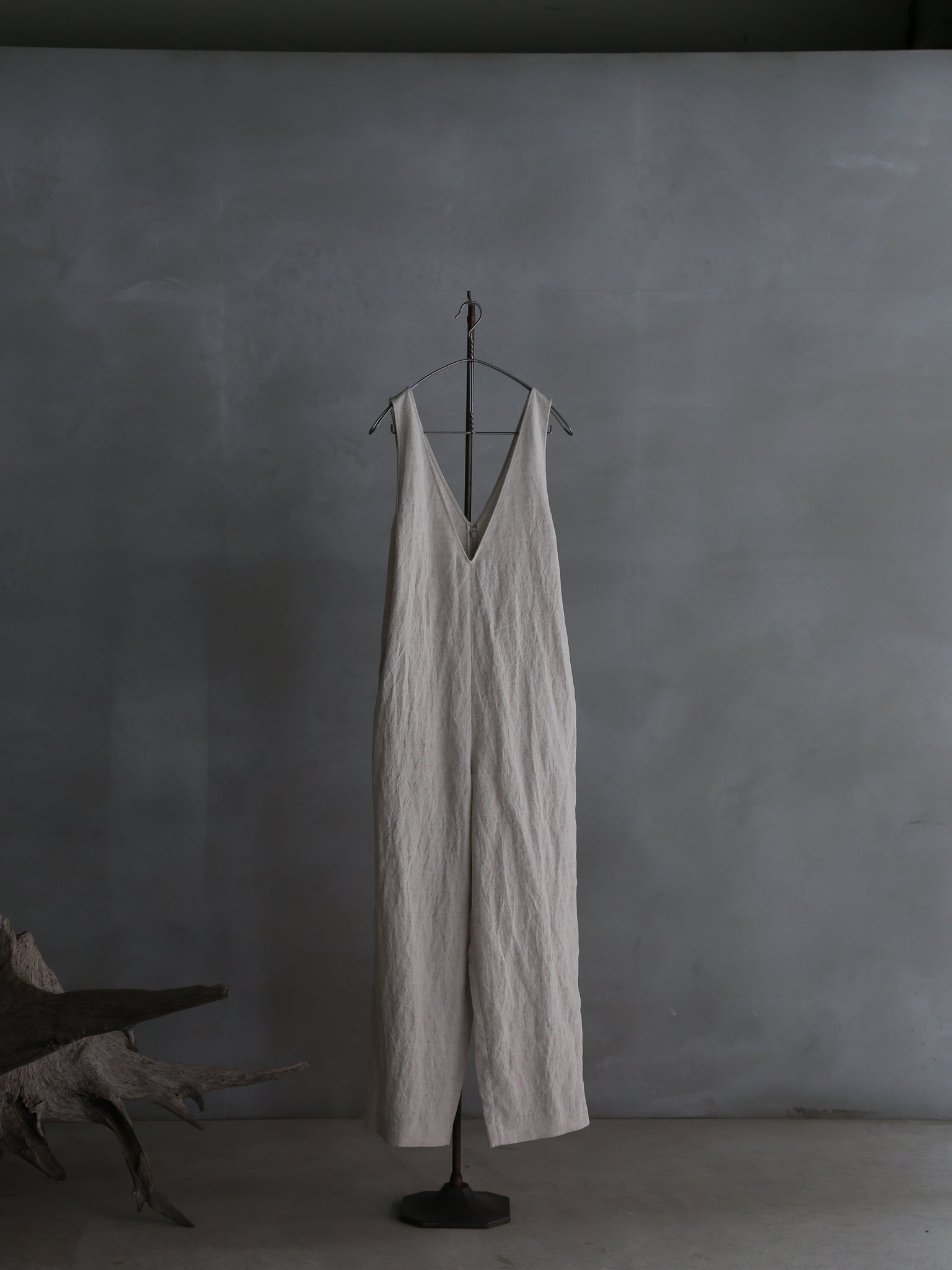 Ramie Linen V-Overalls