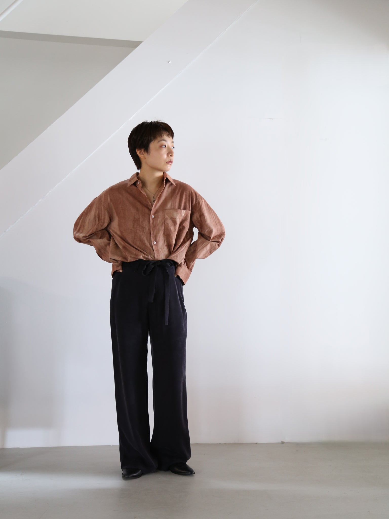 seya.リネンコットンパンツ　ROAD TRIP PANTS サイズ4 24SS ROAD TRIP PANTS / PANAMA CLOTH – seya-voyage