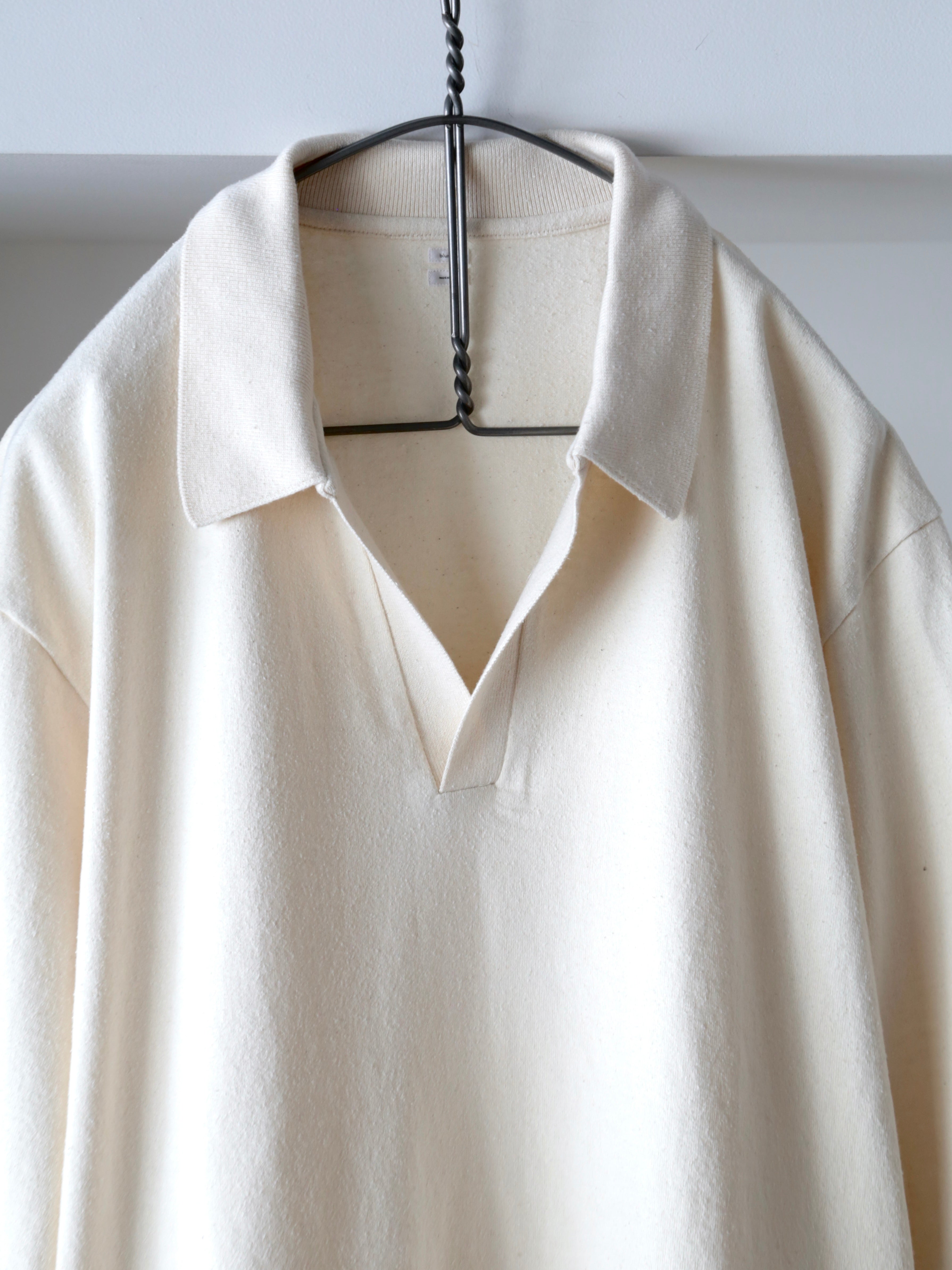 blurhms】Co/Silk Nep Skipper Cropped Sleeve (Mens) – End on End.