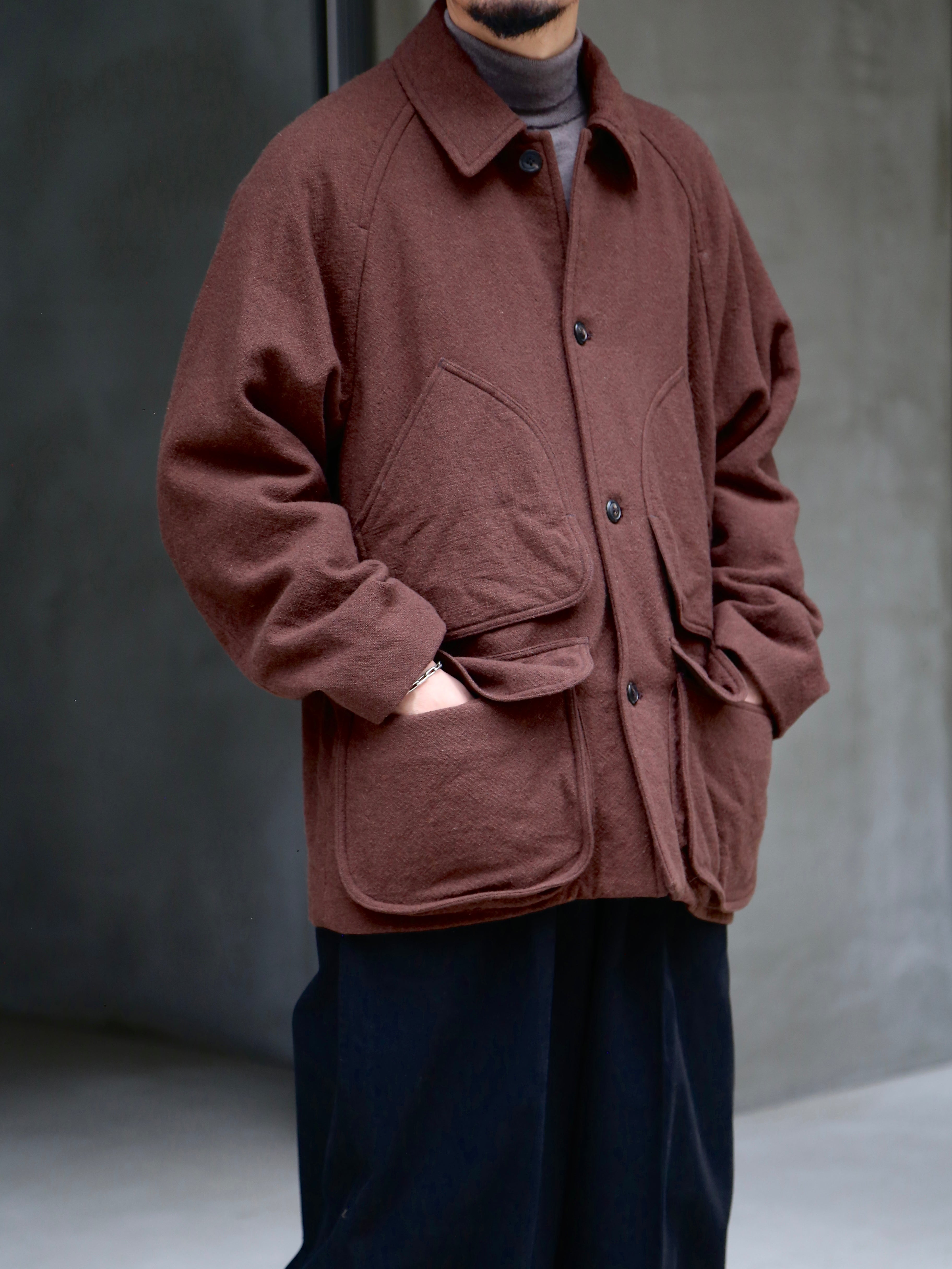 blurhms for END ON END.】Classic Wool Hunting Jacket EX – End on End.