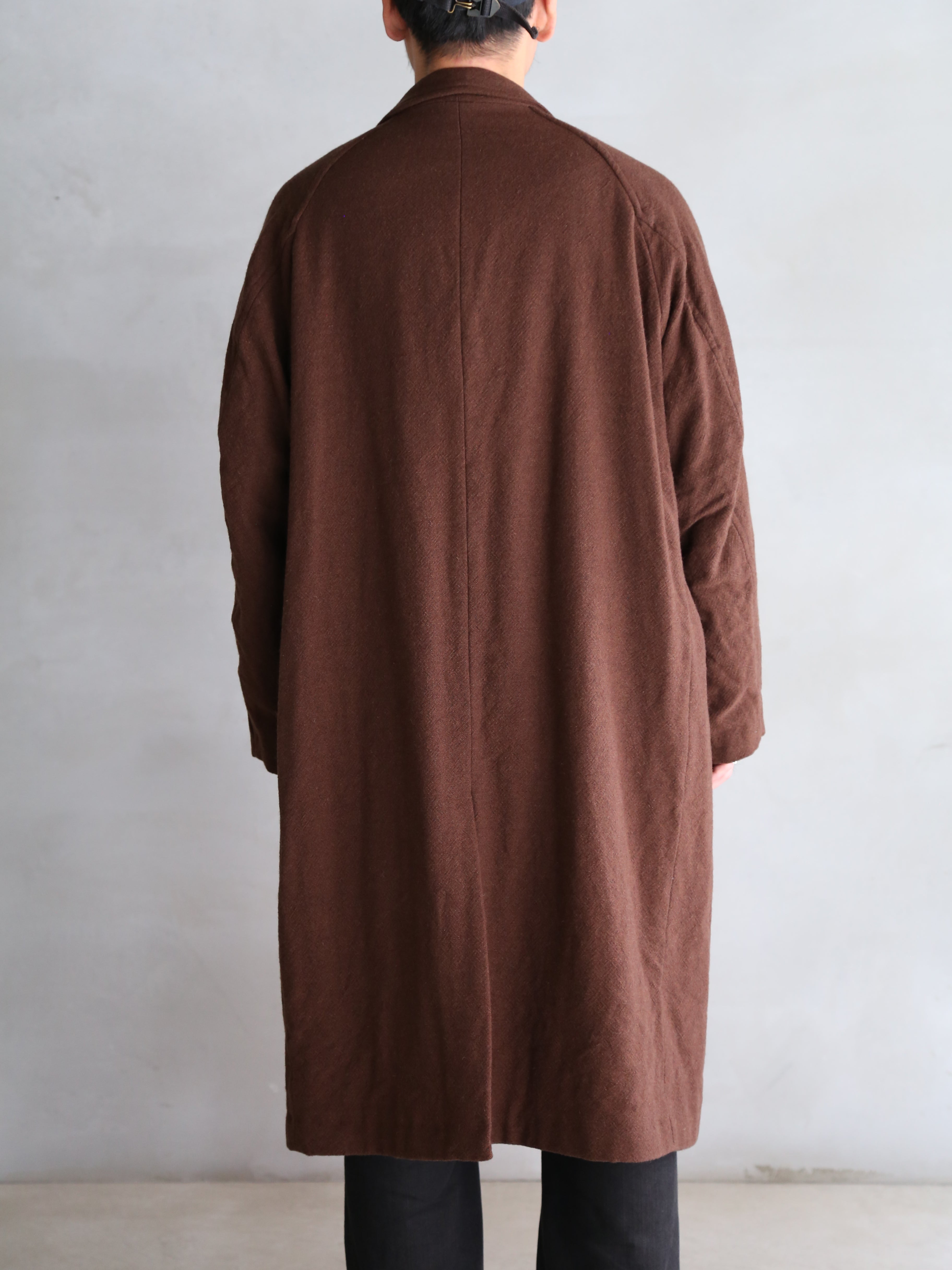 blurhms】Classic Wool Double-Breasted Coat (Mens) – End on End.