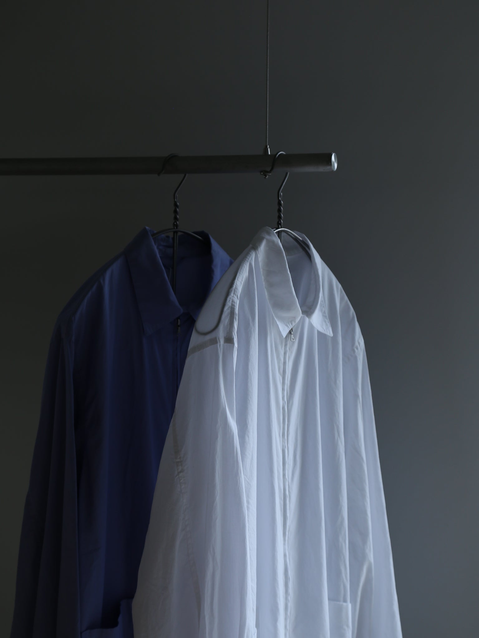 Chambray Zip Shirt