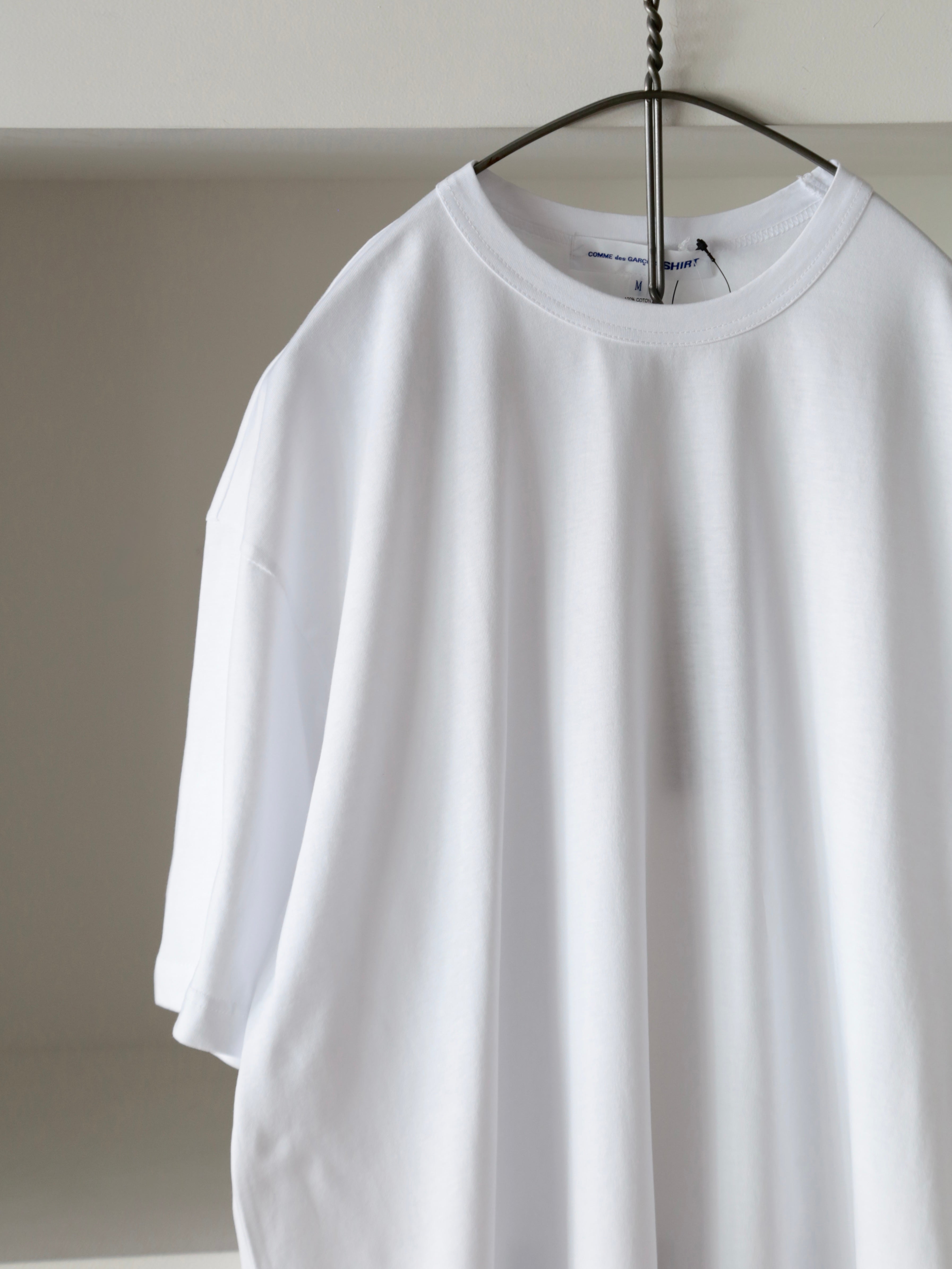 COMME des GARCONS SHIRT】printed cotton jersey OVERSIZED T Shirt