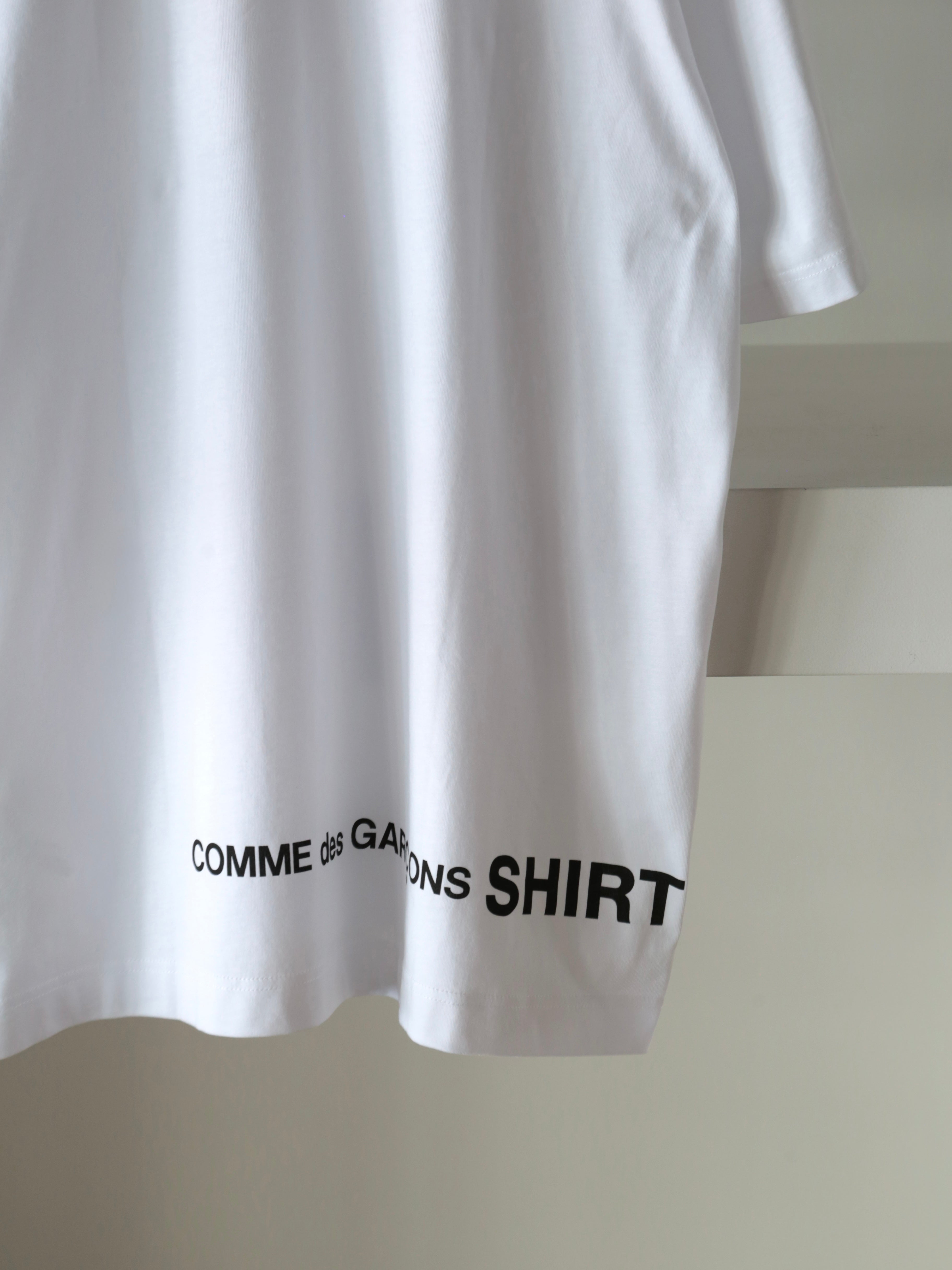 COMME des GARCONS SHIRT】printed cotton jersey OVERSIZED T Shirt