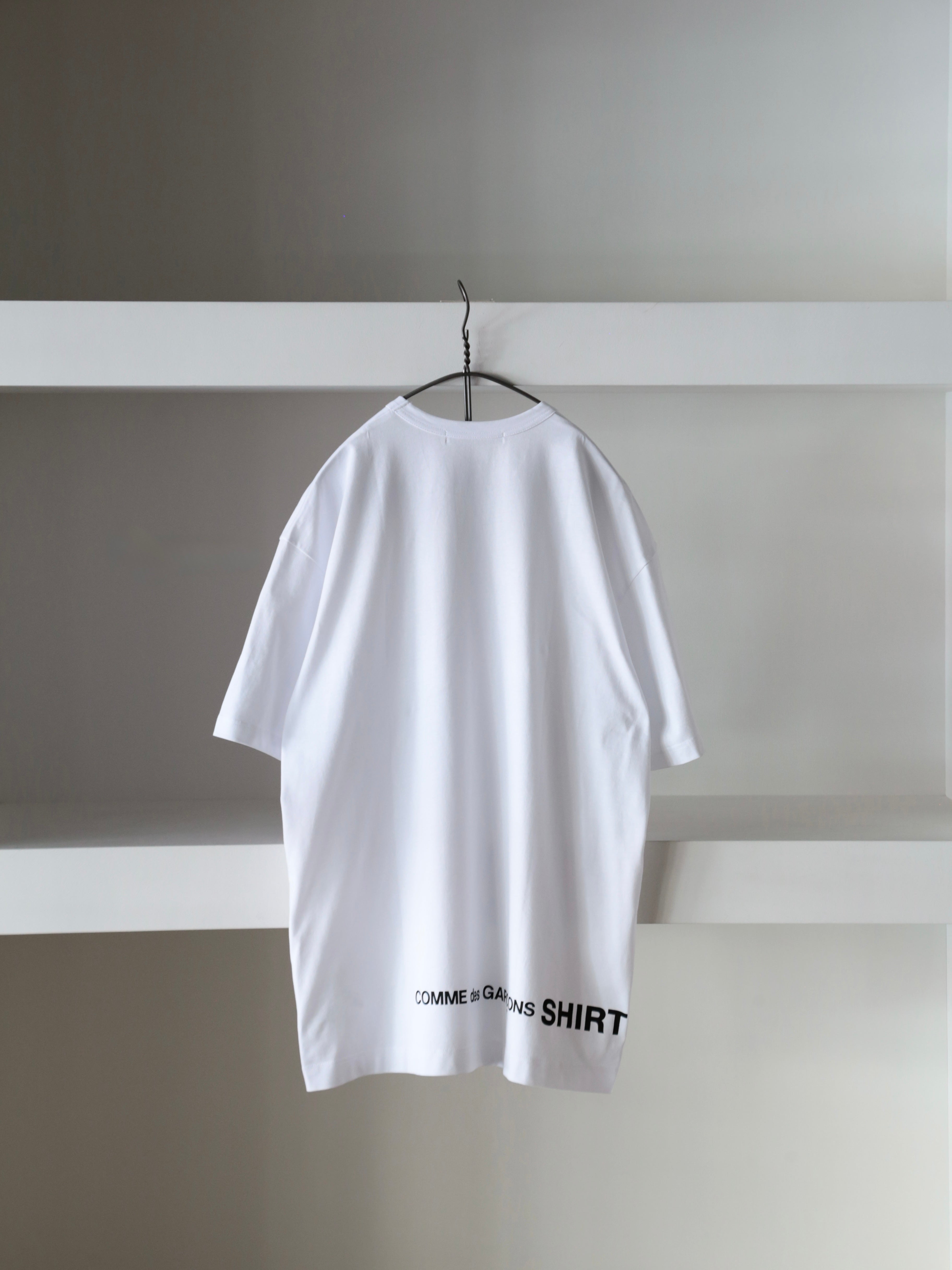 COMME des GARCONS SHIRT】printed cotton jersey OVERSIZED T Shirt
