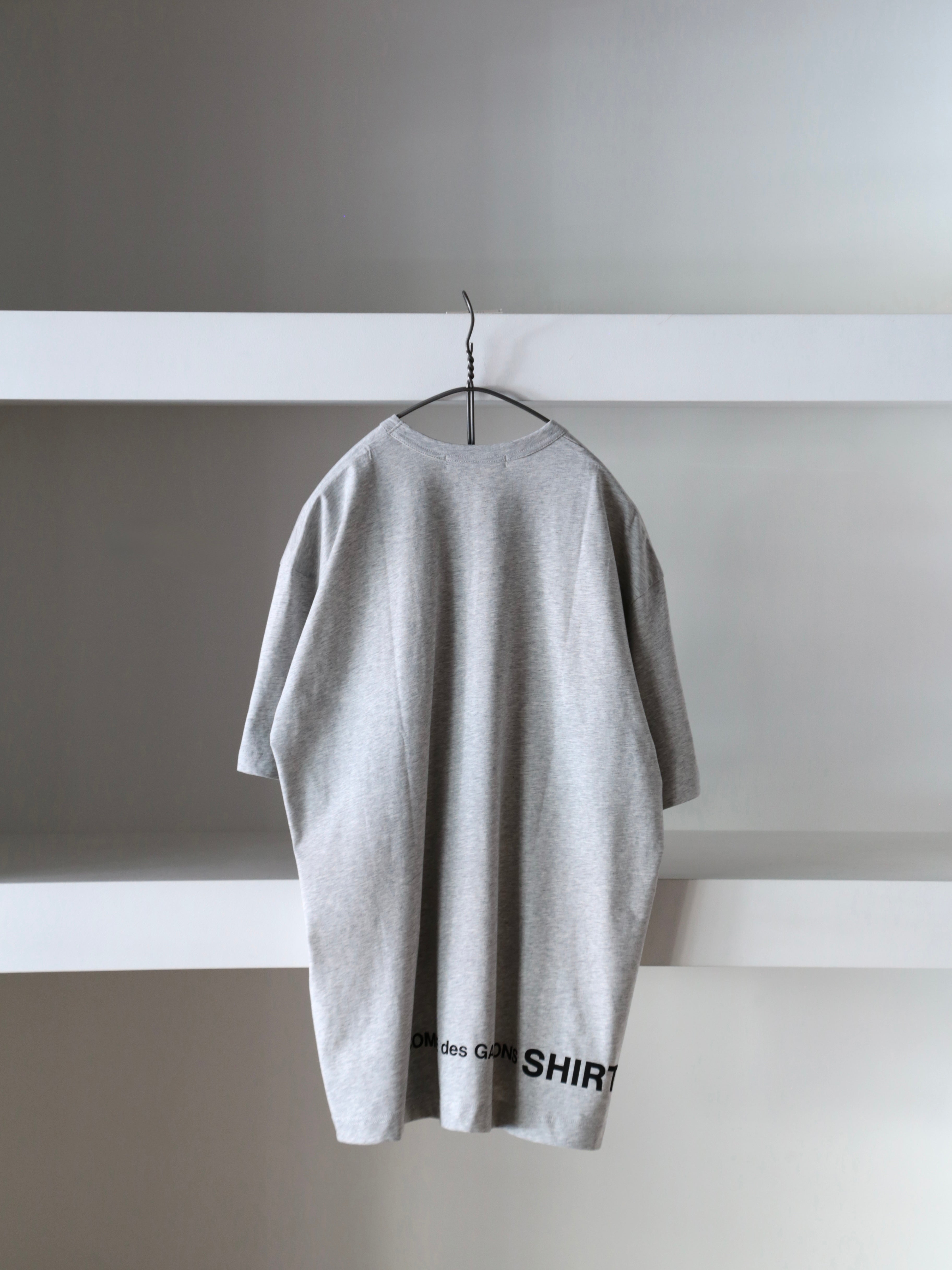 COMME des GARCONS SHIRT】printed cotton jersey OVERSIZED T Shirt
