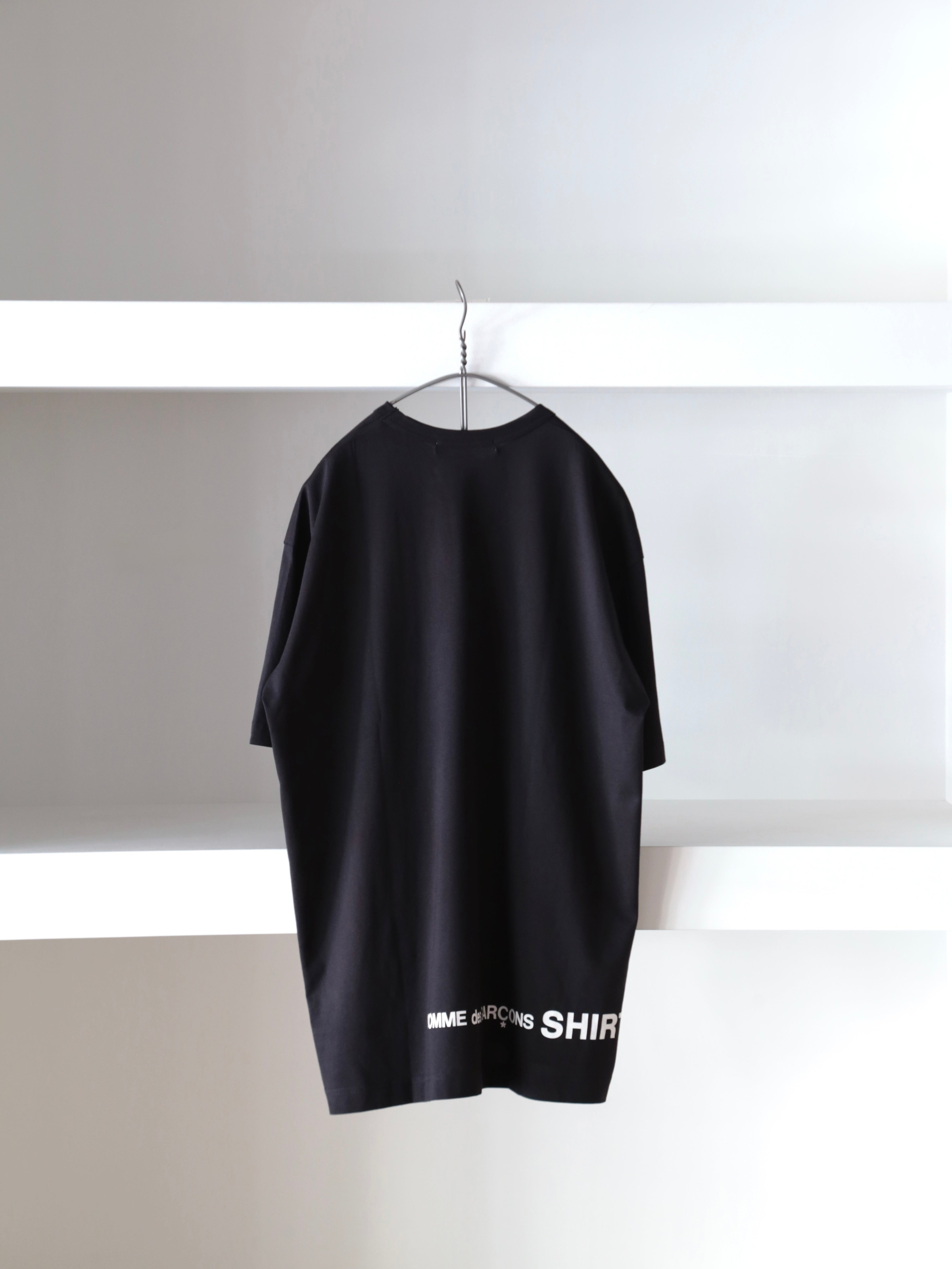 COMME des GARCONS SHIRT】printed cotton jersey OVERSIZED T Shirt