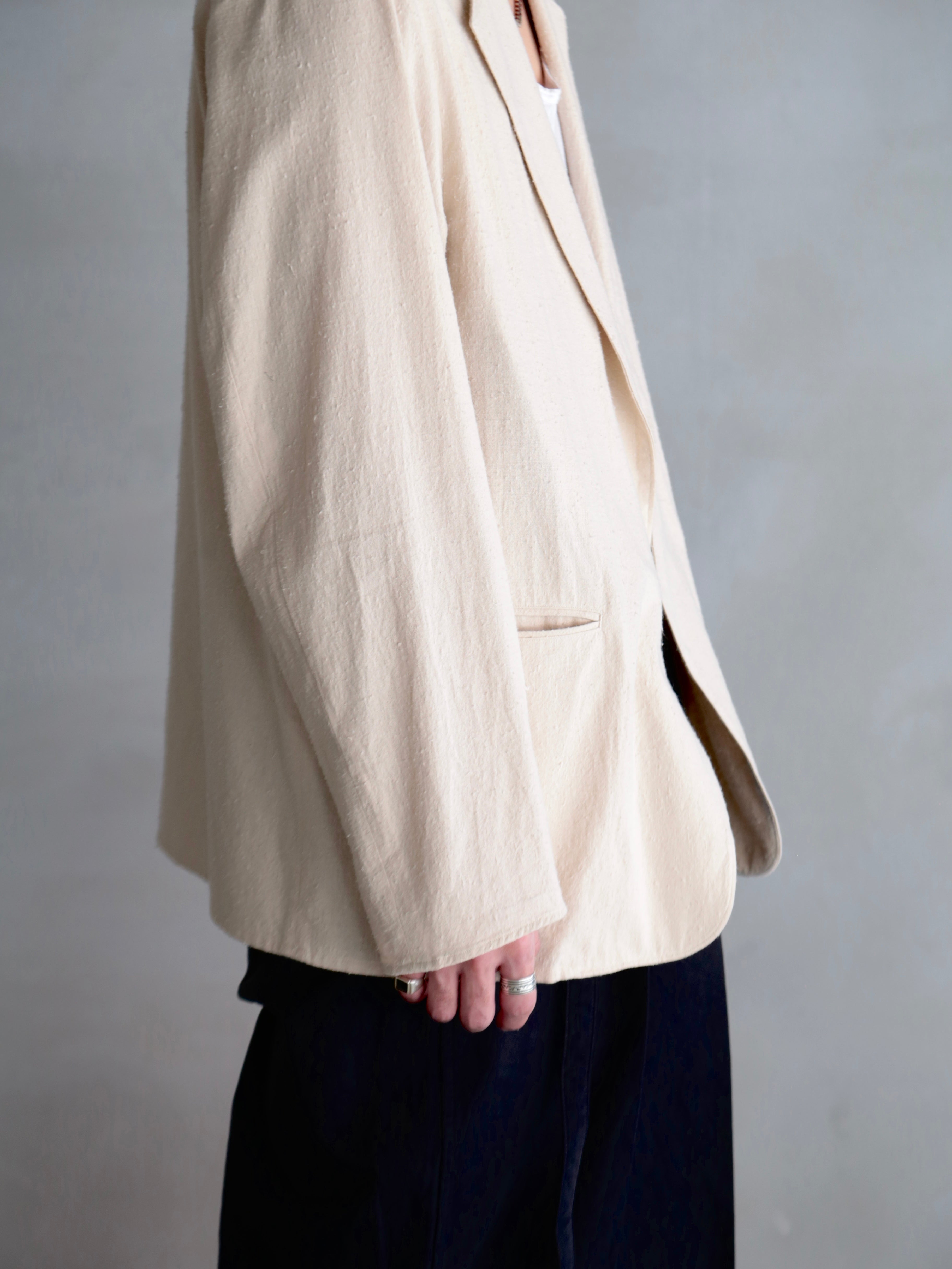 blurhms】Silk/Cotton Nep Cardigan Jacket (Mens) – End on End.