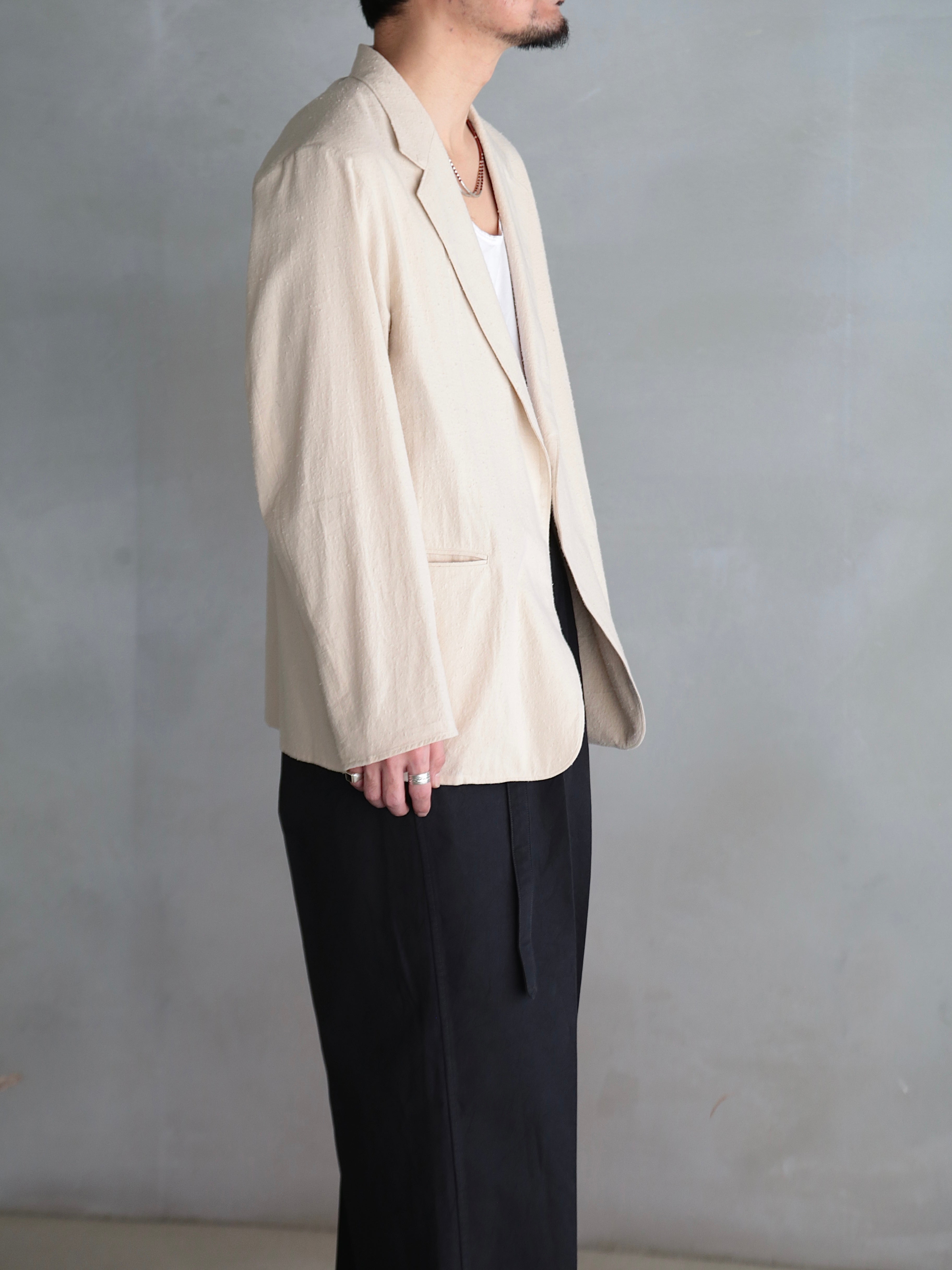 blurhms】Silk/Cotton Nep Cardigan Jacket (Mens) – End on End.
