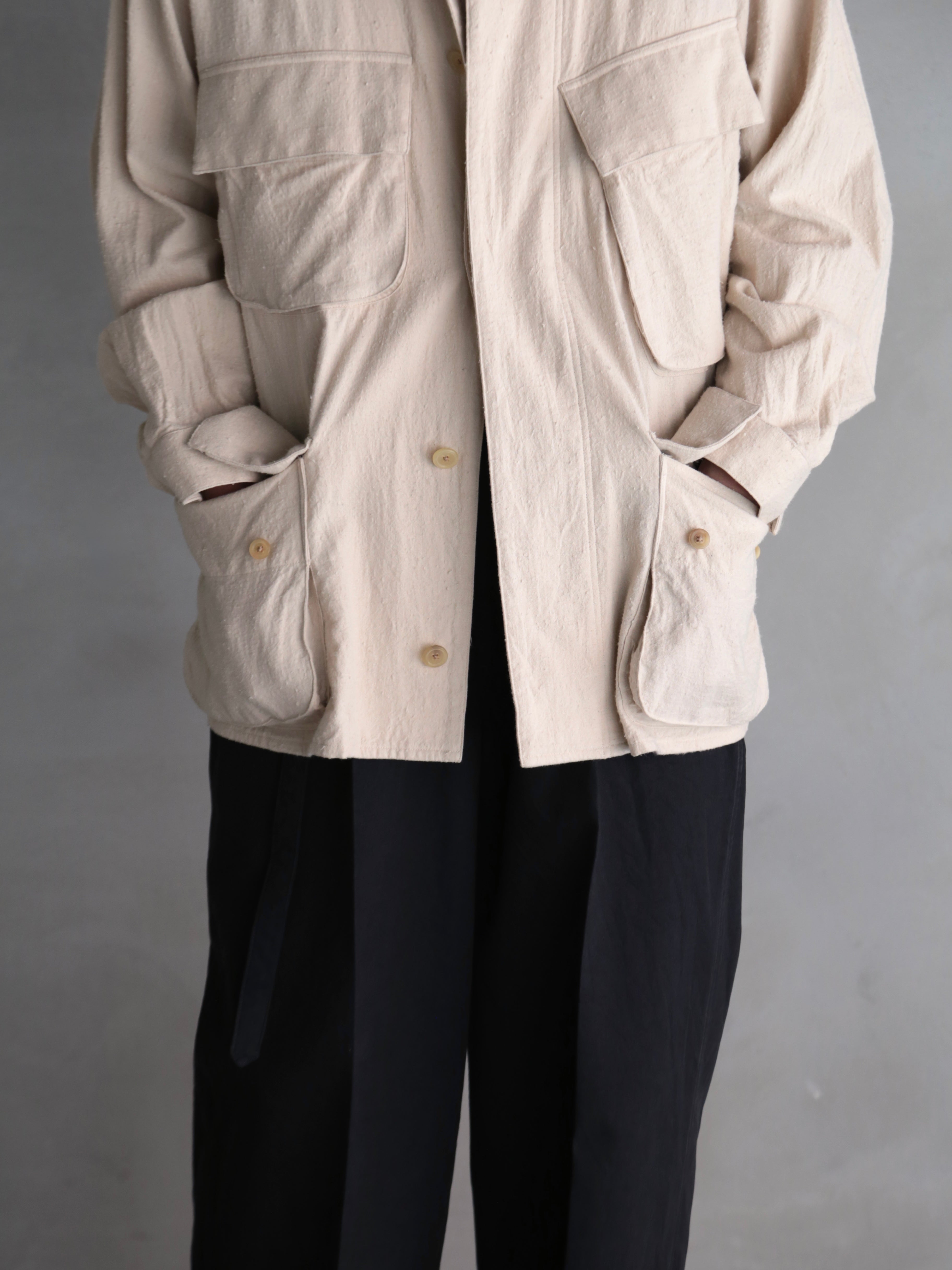 blurhms】Silk/Cotton Nep Rider's Jacket (Mens) – End on End.