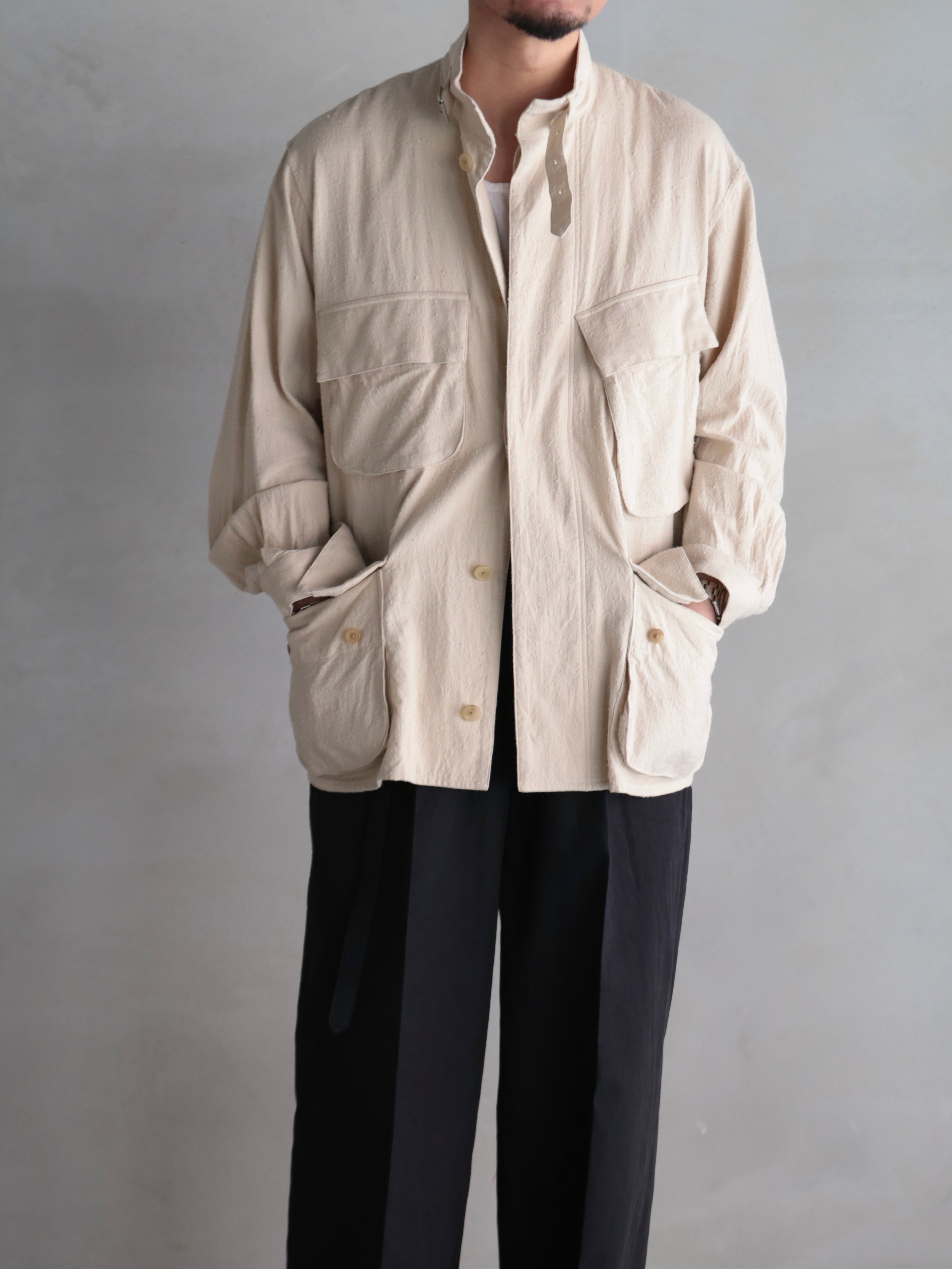 blurhms】Silk/Cotton Nep Rider's Jacket (Mens) – End on End.