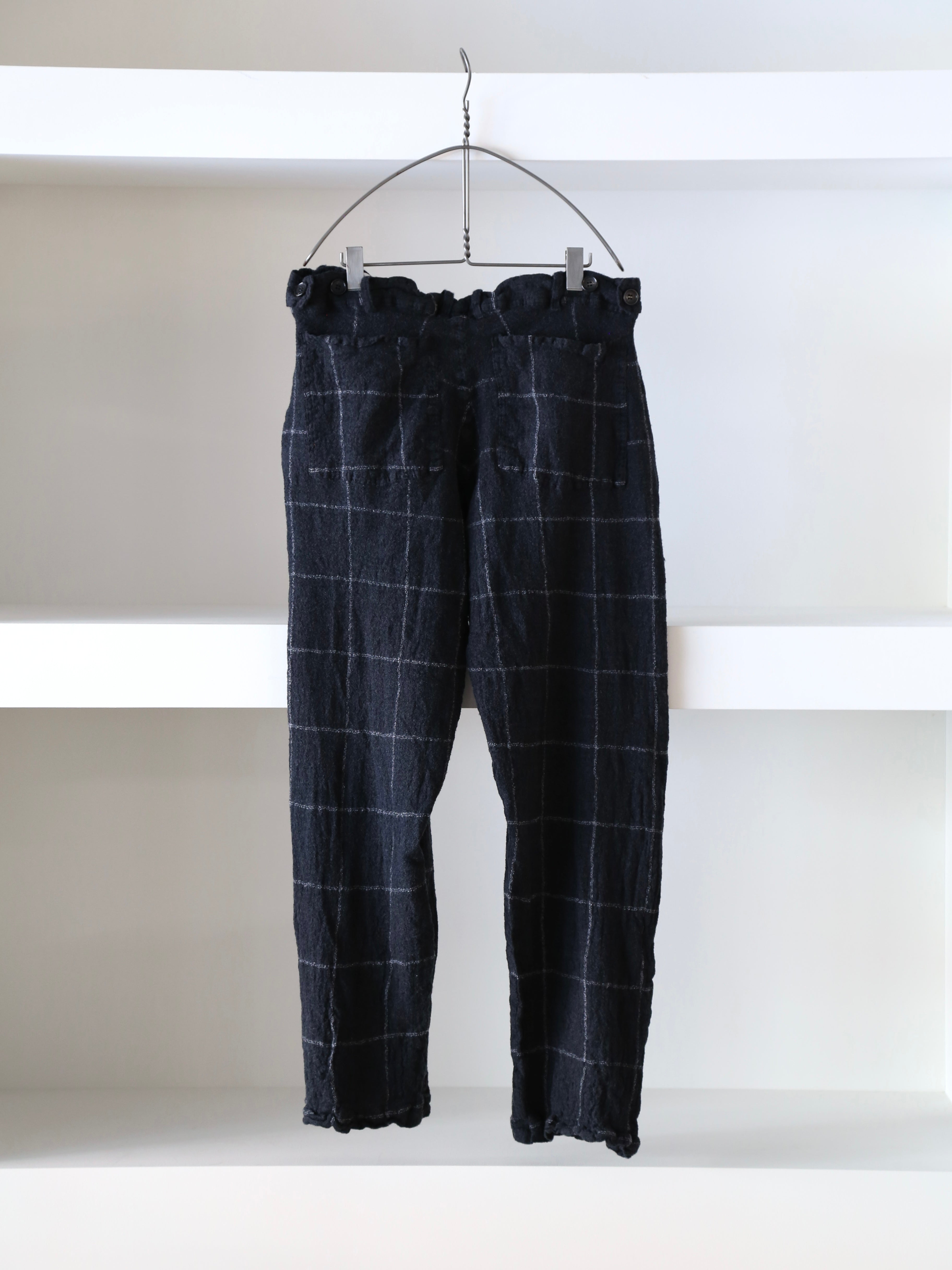 Comme des Garçons 2009 Check Pants COMME des GARCONS SHIRT】Window Pane Check Trousers – End on End.