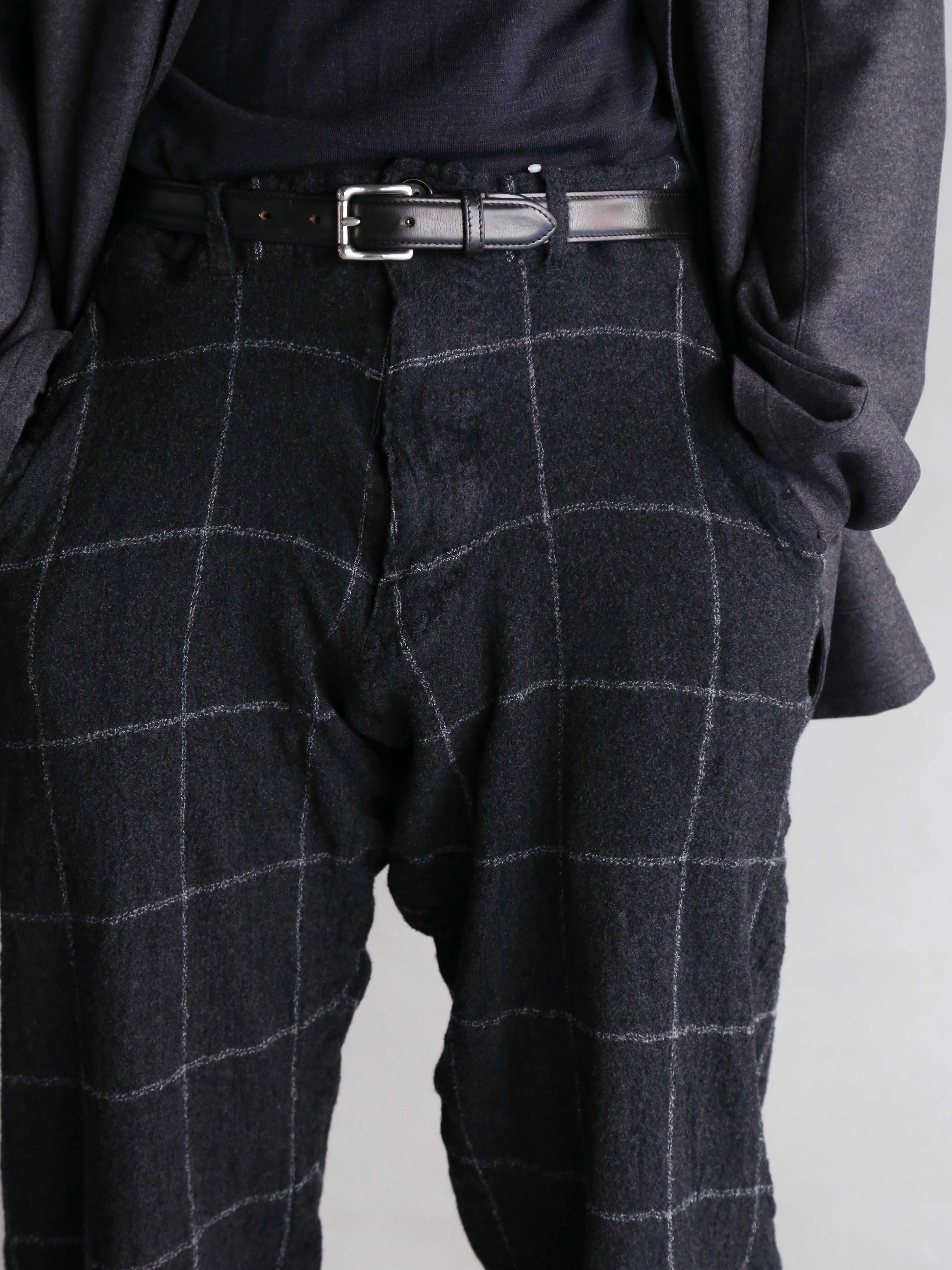 COMME des GARCONS SHIRT】Window Pane Check Trousers – End on End.