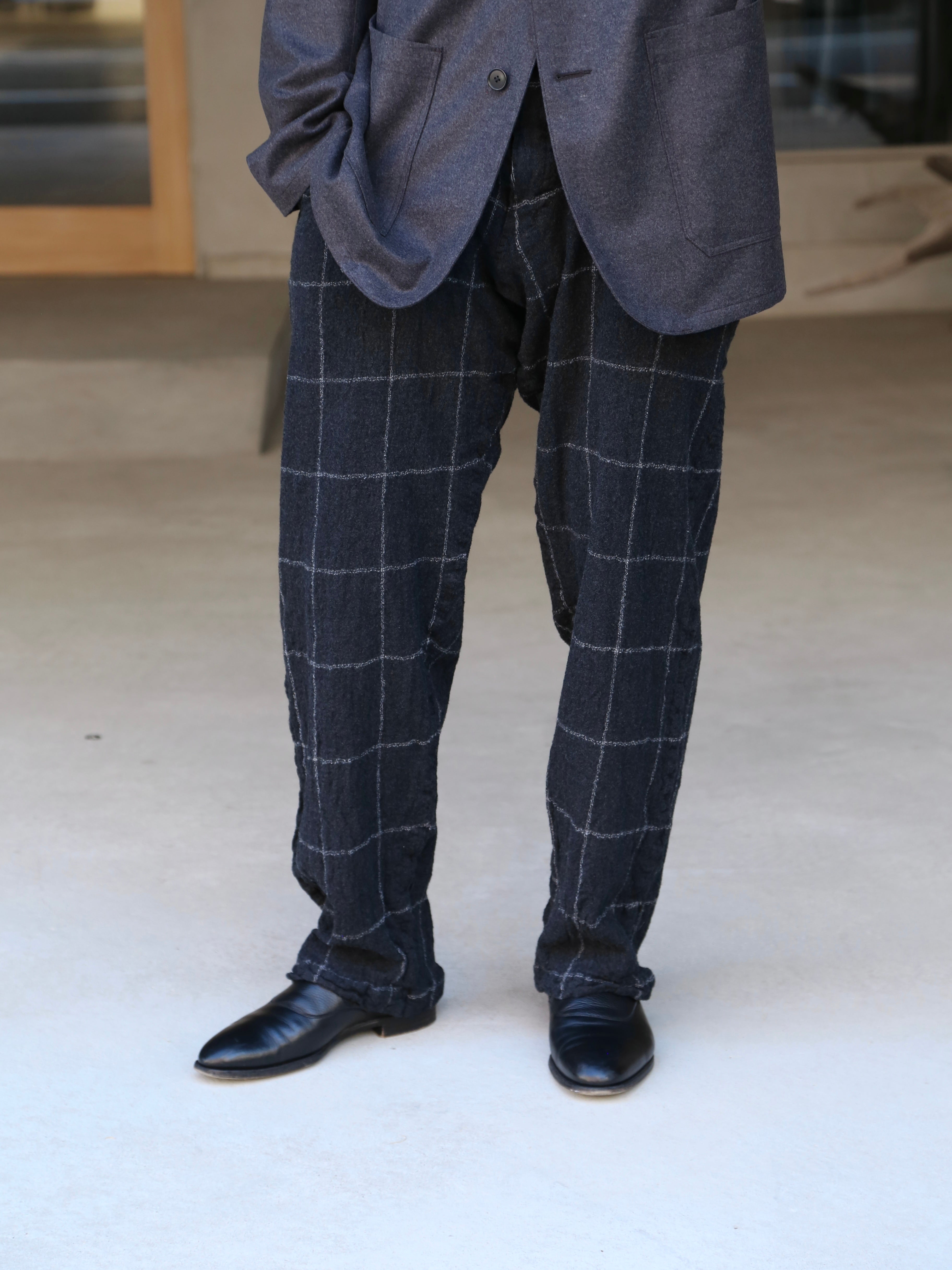 COMME des GARCONS SHIRT】Window Pane Check Trousers – End on End.