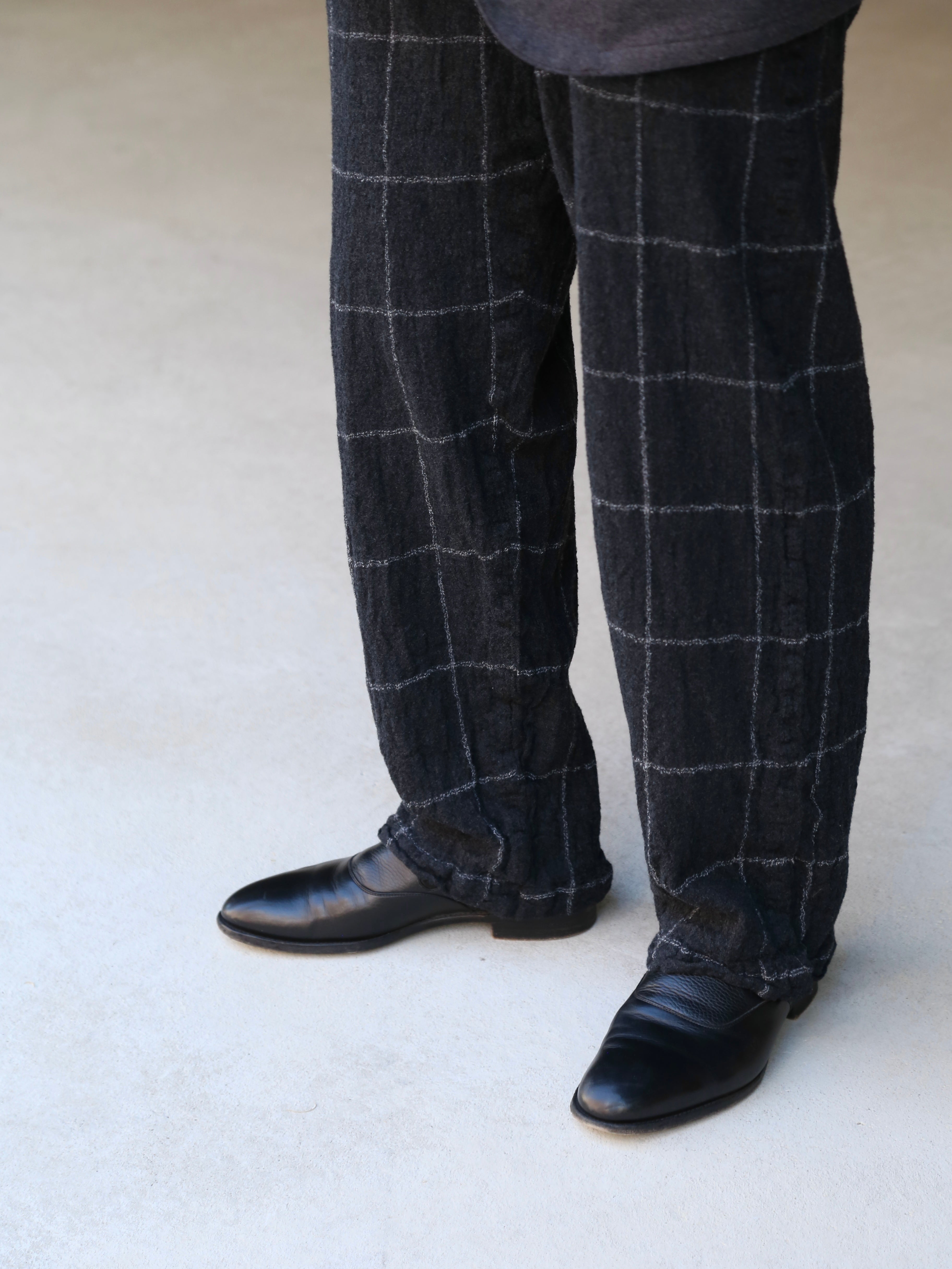 COMME des GARCONS SHIRT】Window Pane Check Trousers – End on End.
