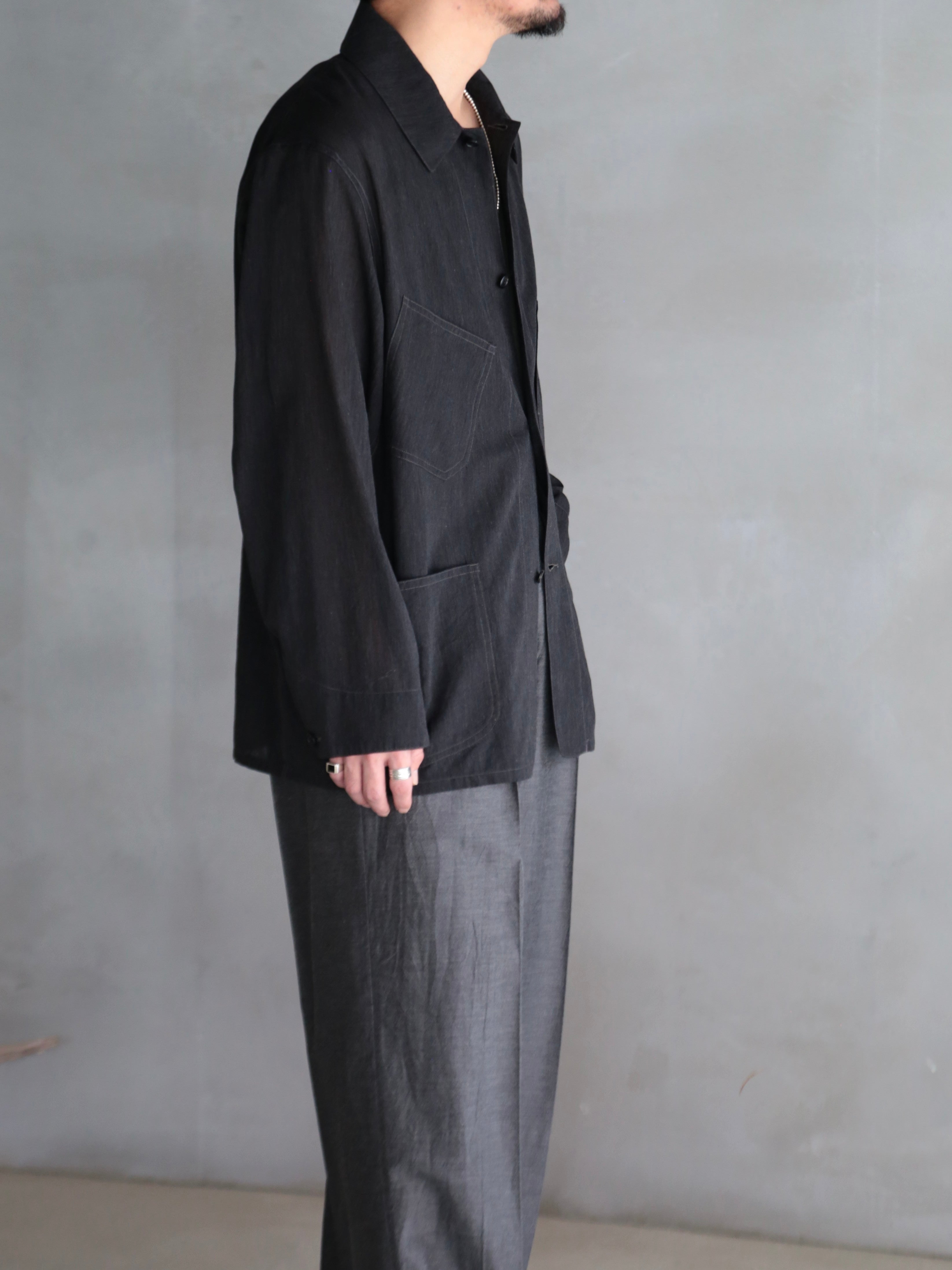 blurhms】Silk-Co Voile Work Jacket (Mens) – End on End.