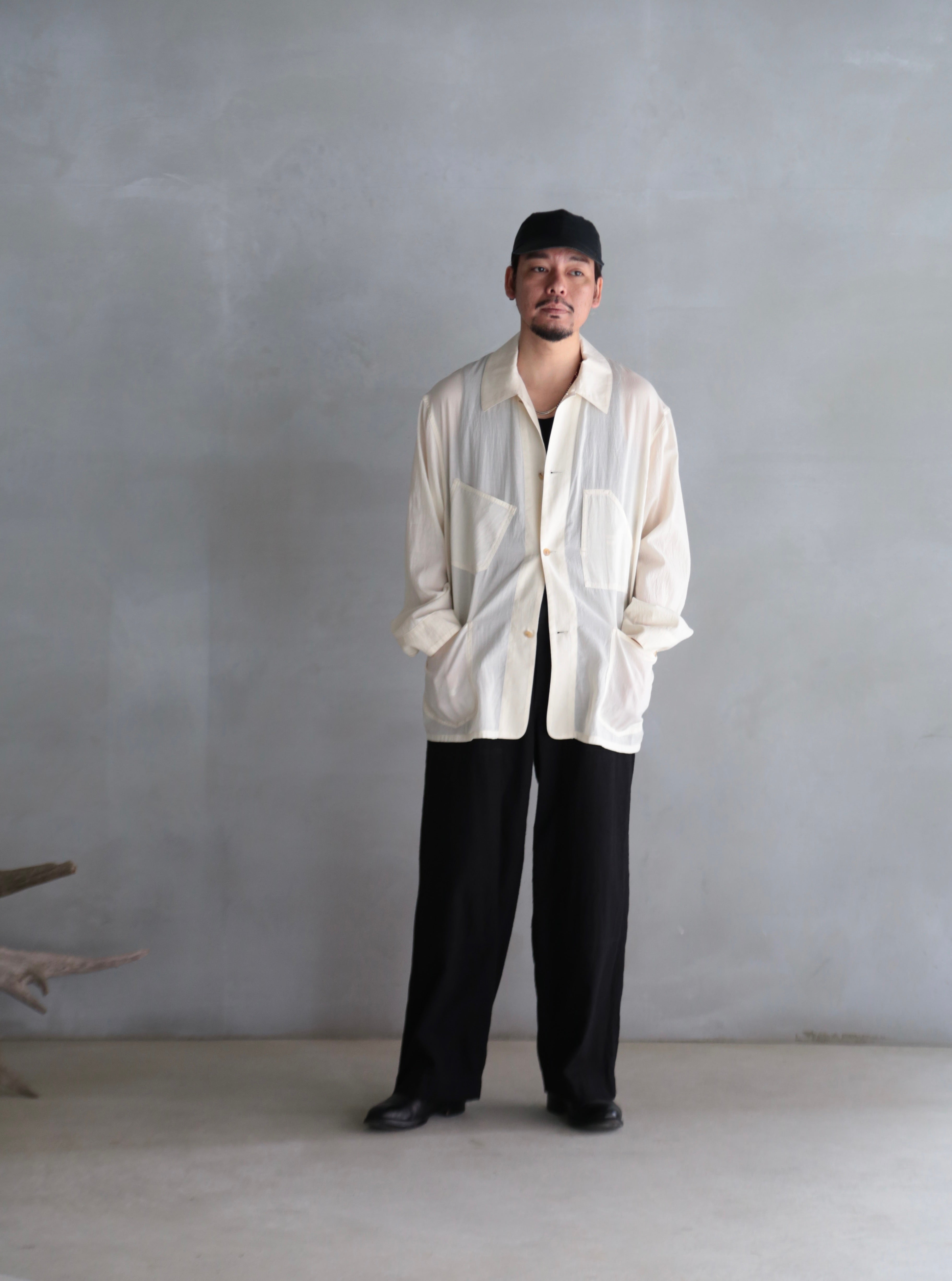 blurhms】Silk-Co Voile Work Jacket (Mens) – End on End.