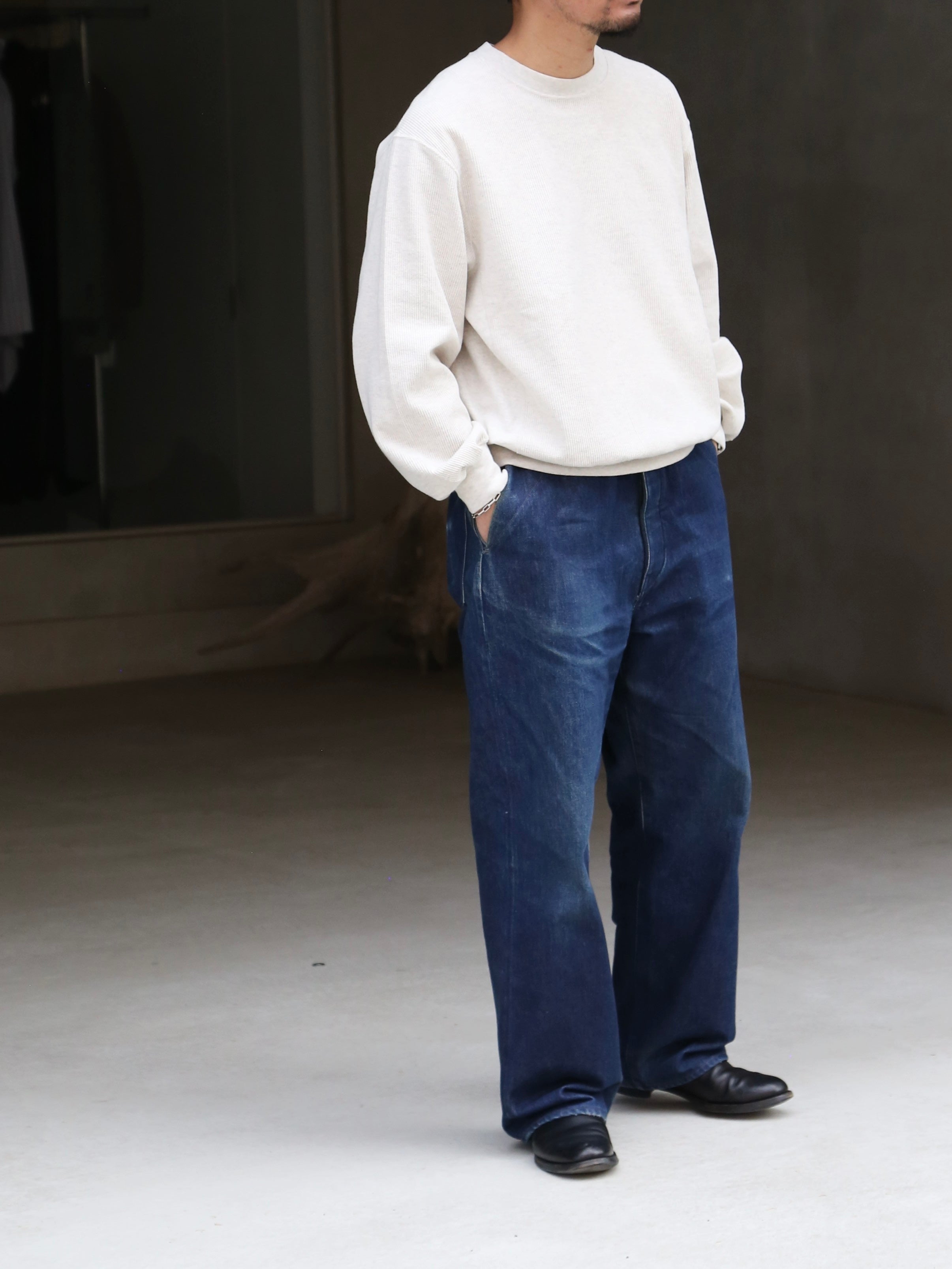 blurhmsROOTSTOCK】Rough&Smooth Thermal P/O (Mens) – End on End.