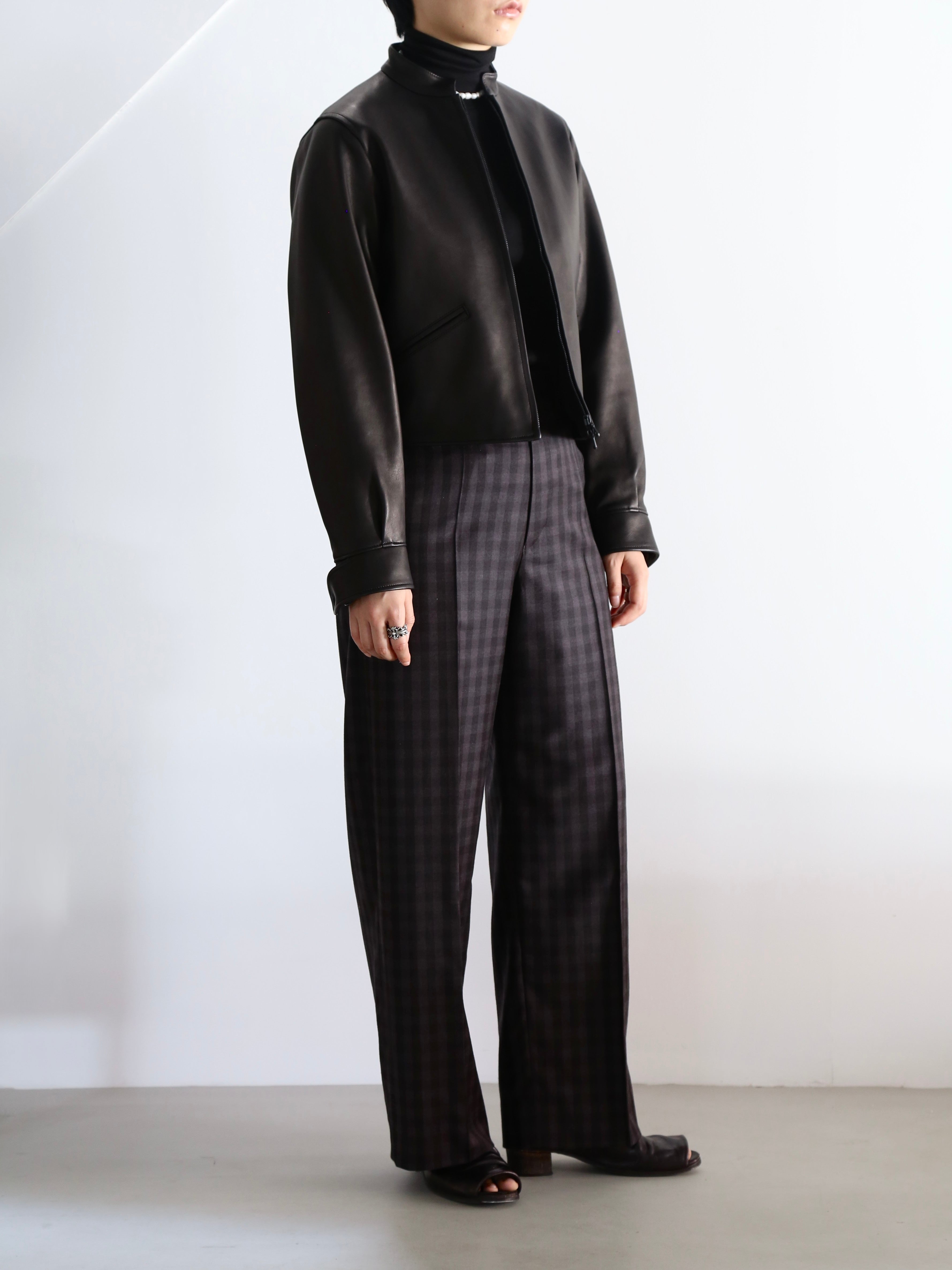 blurhms】Lamb Leather Zip Short Jacket (Womens) – End on End.