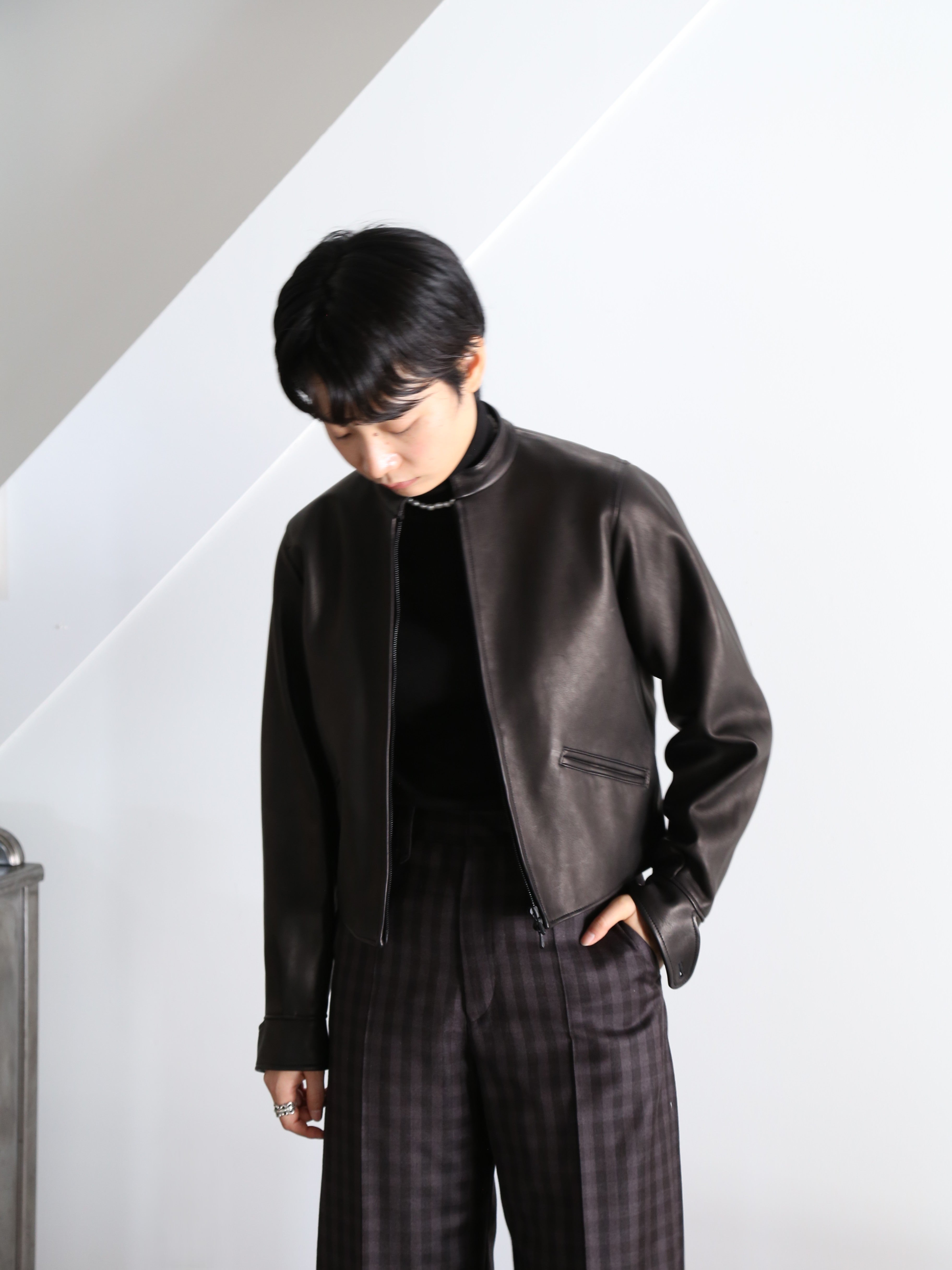 blurhms Lamb Leather Zip Short Jacket2新品 blurhms】Lamb Leather Zip Short Jacket (Womens) – End on End.