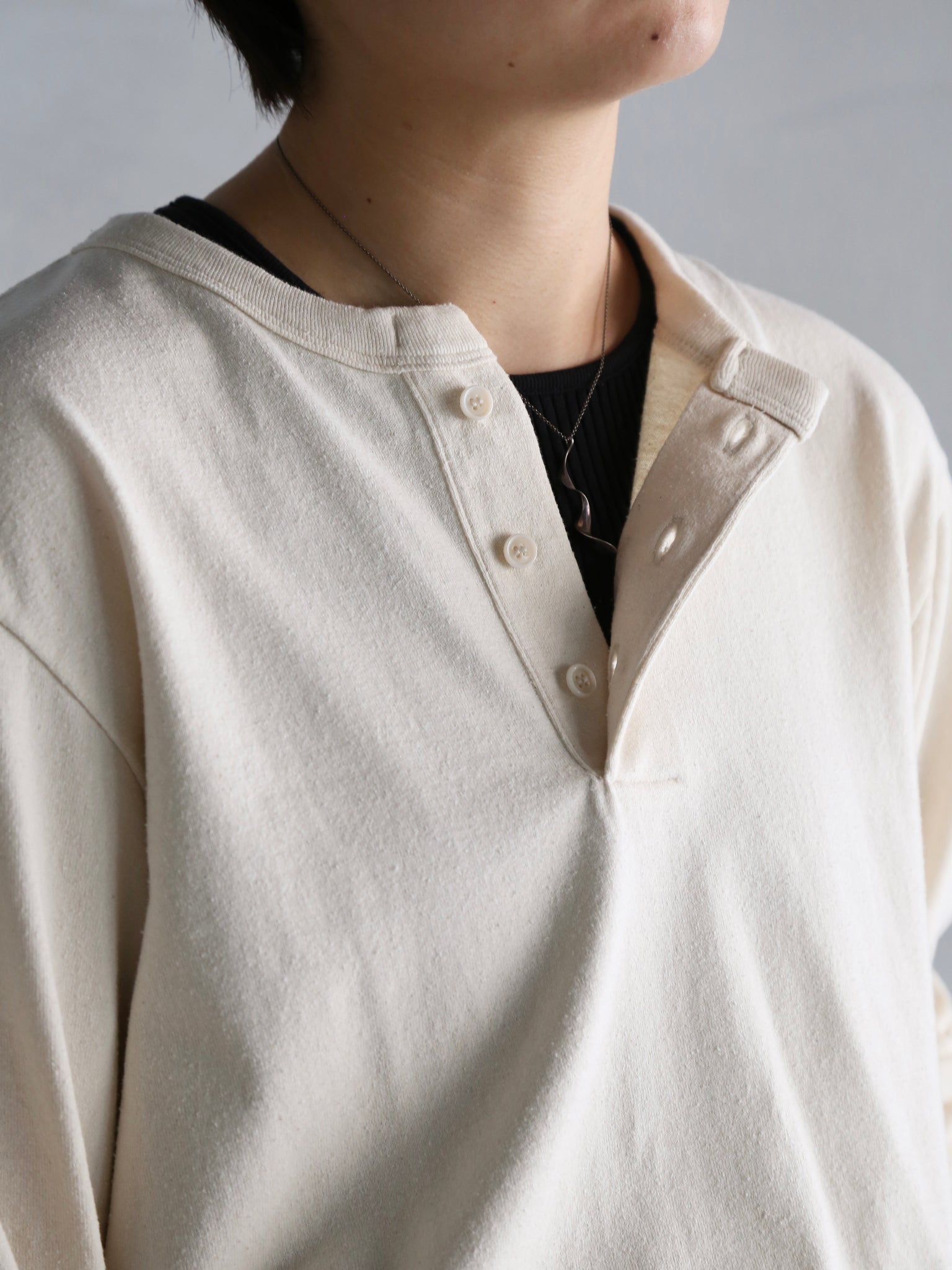 blurhms】Co/Silk Nep Baseball Henry (Womens) – End on End.