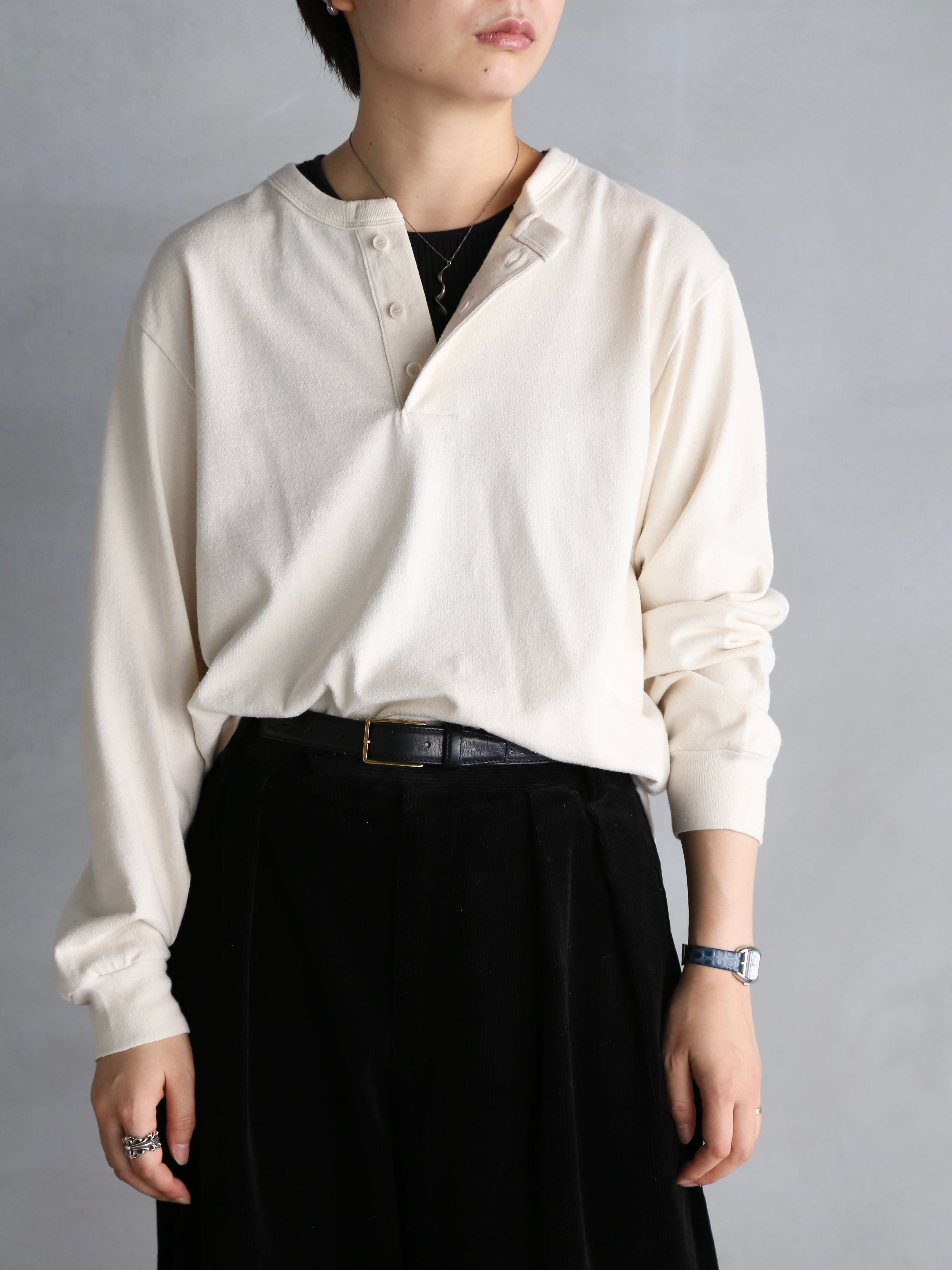 blurhms】Co/Silk Nep Baseball Henry (Womens) – End on End.