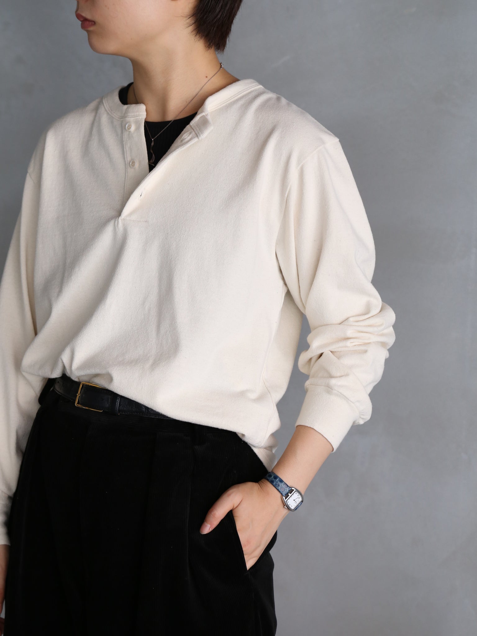 blurhms】Co/Silk Nep Baseball Henry (Womens) – End on End.