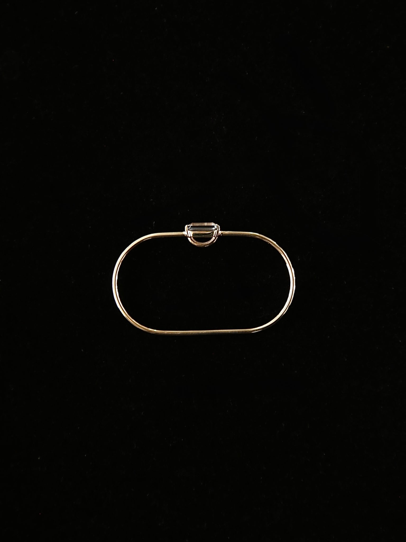 【Hirotaka】Bird of Paradise White Topaz Double Finger Ring