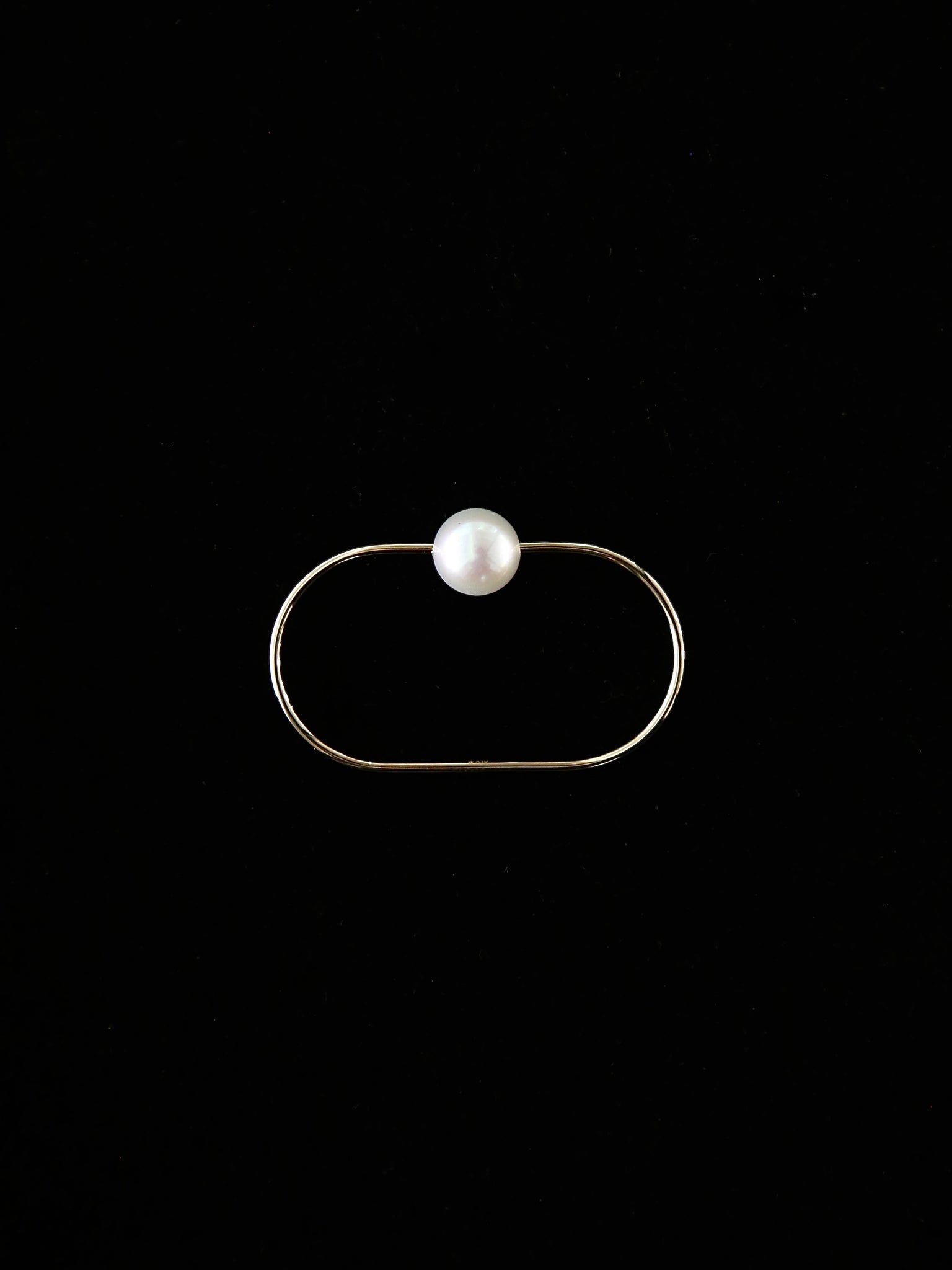 【Hirotaka】MIRÓ Akoya Pearl Doble Finger Ring L