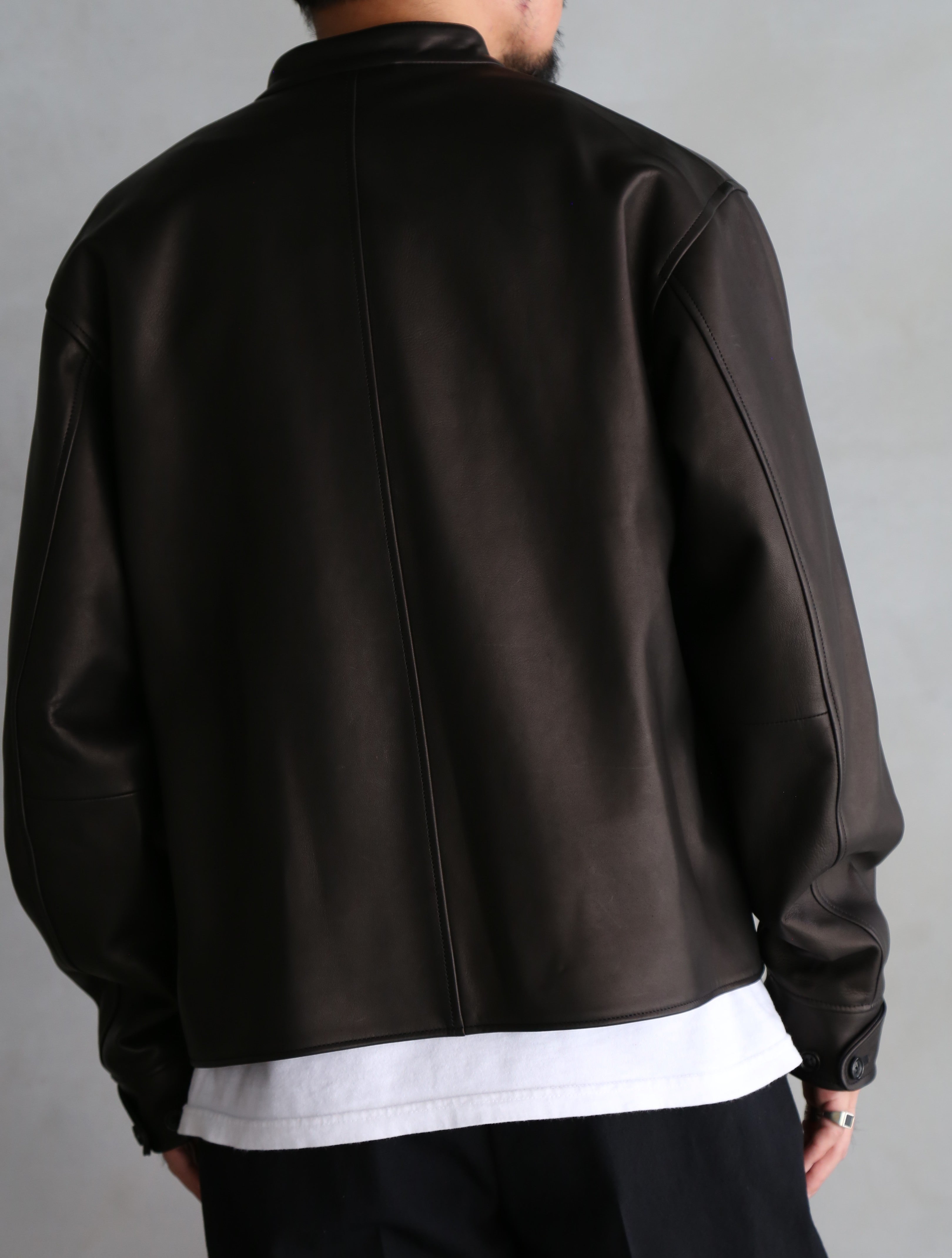 blurhms】Lamb Leather Zip Short Jacket (Mens) – End on End.