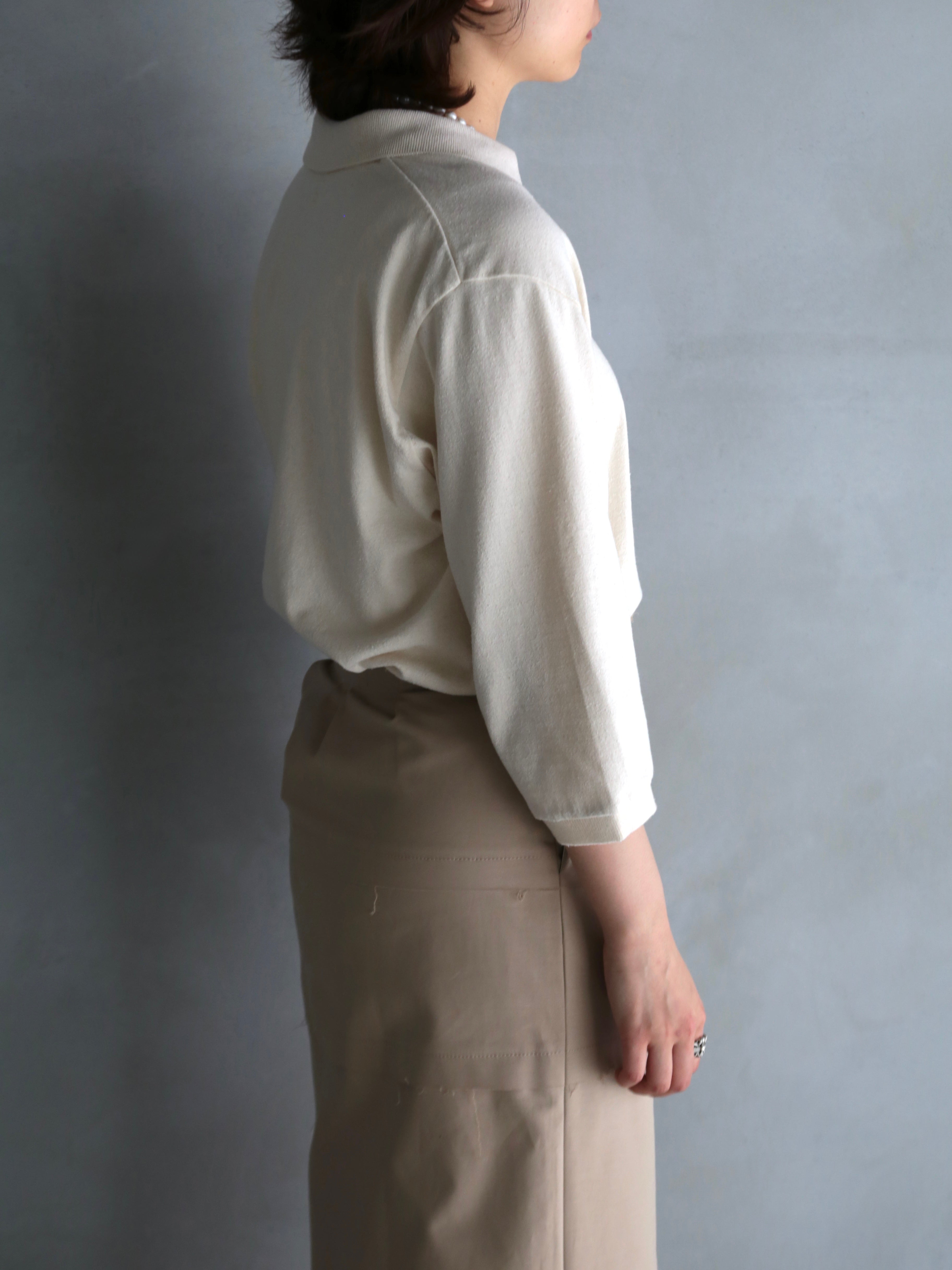 blurhms】Co/Silk Nep Skipper Cropped Sleeve (Womens) – End on End.
