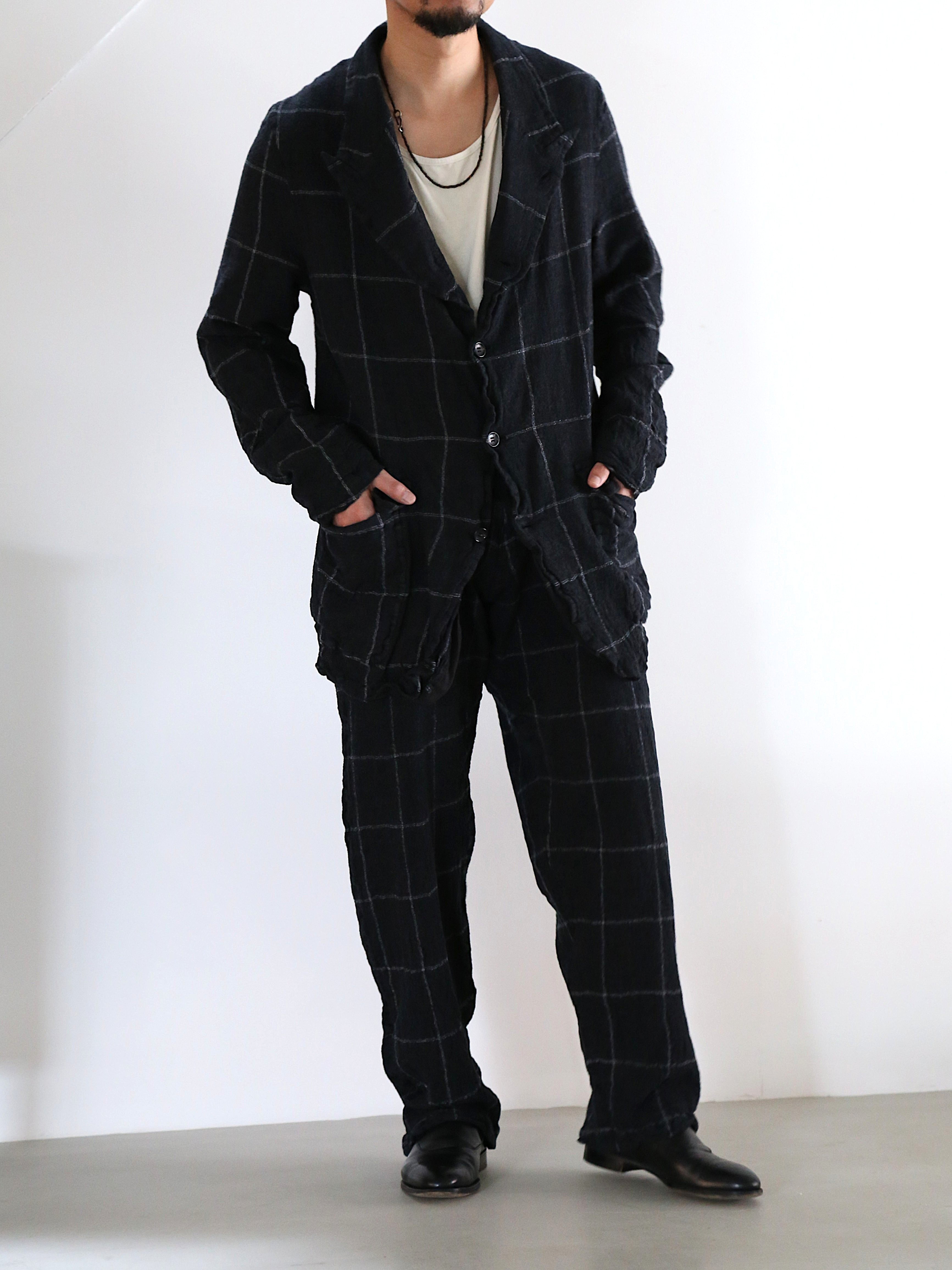 COMME des GARCONS SHIRT】Window Pane Check Trousers – End on End.