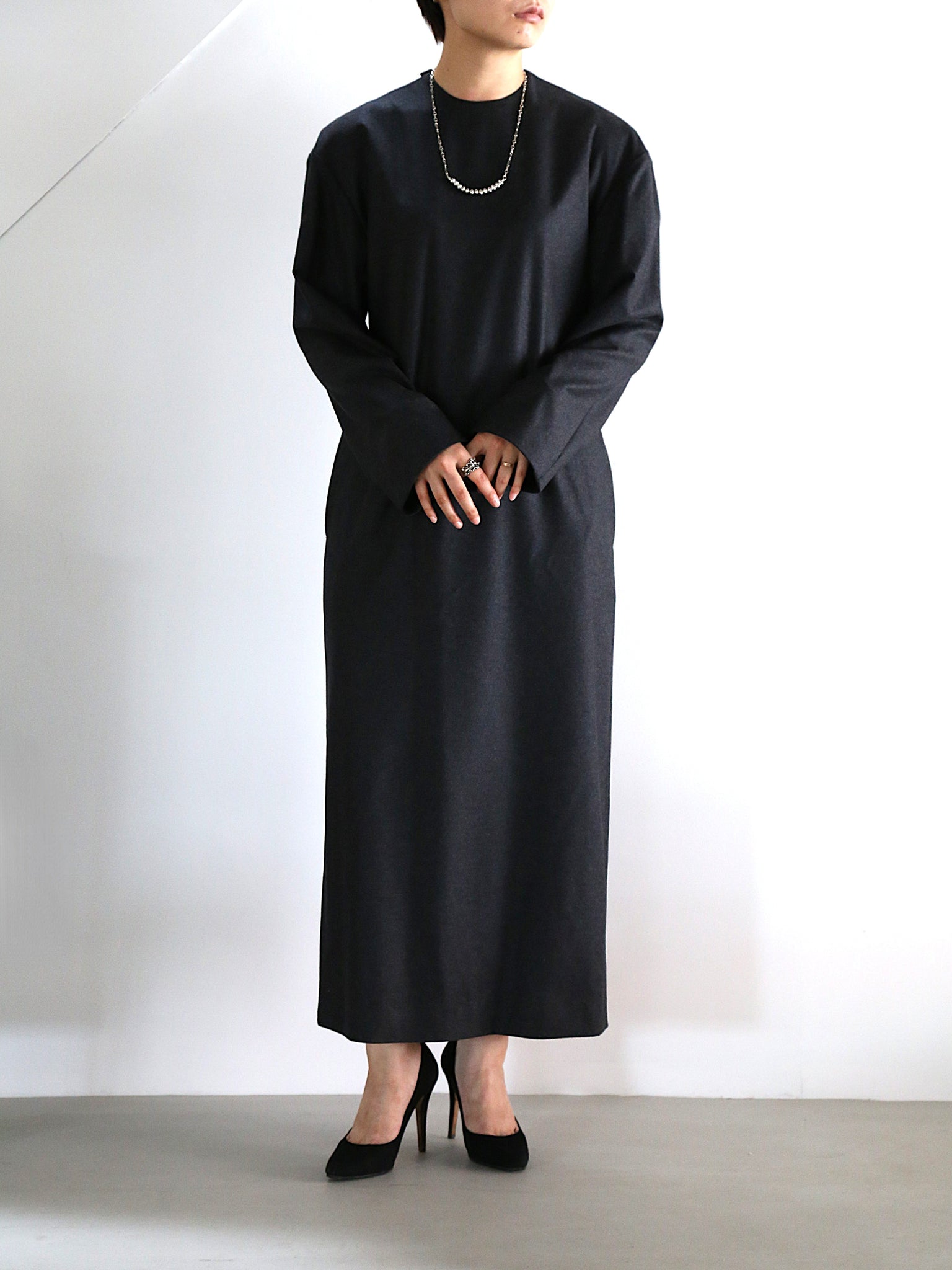 【BOWTE】EXTRAFINE COLLEGE FLANNEL LONG & I-LINE DRESS