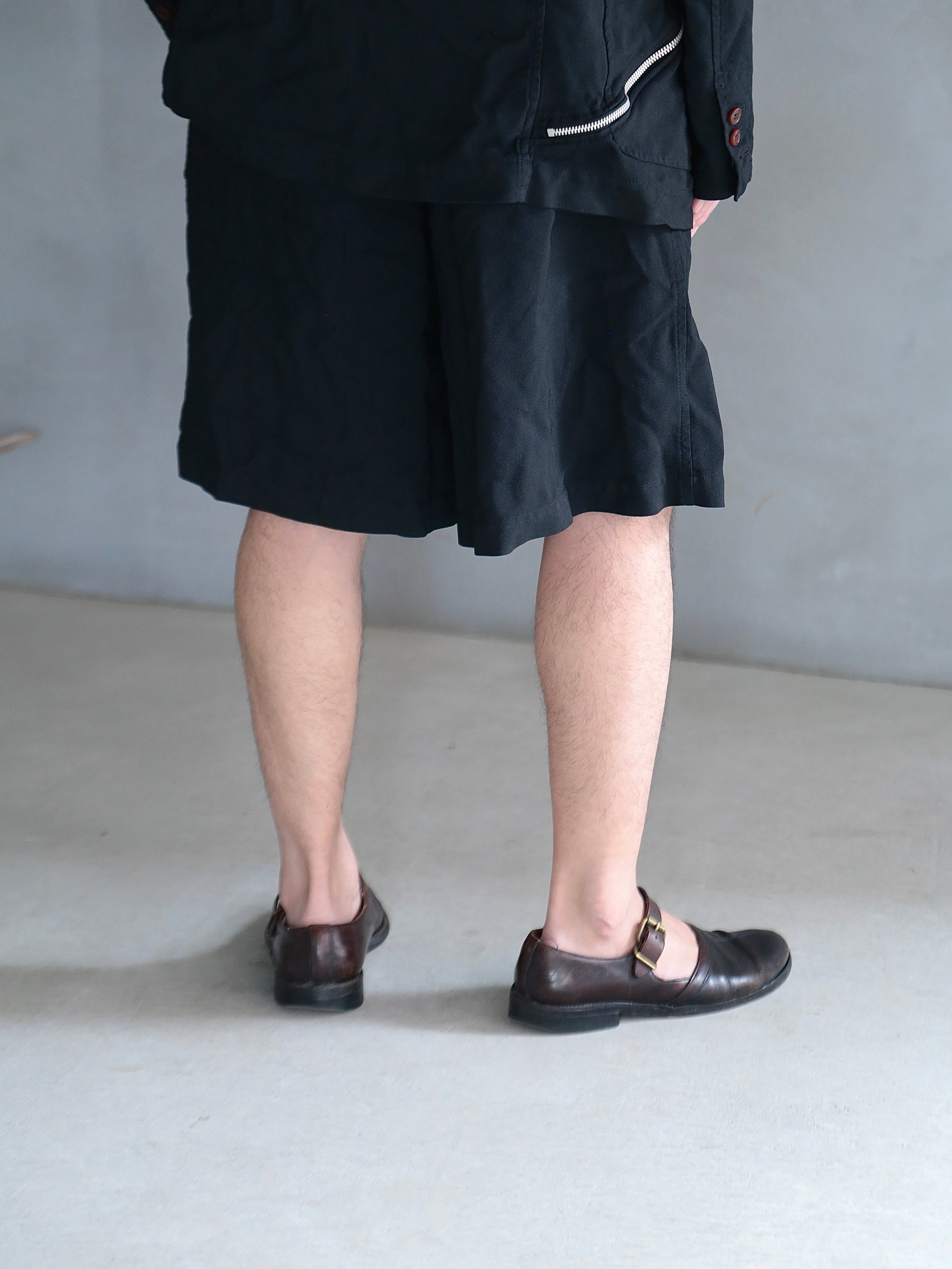 COMME des GARCONS SHIRT】polyester twill garment treated Shorts
