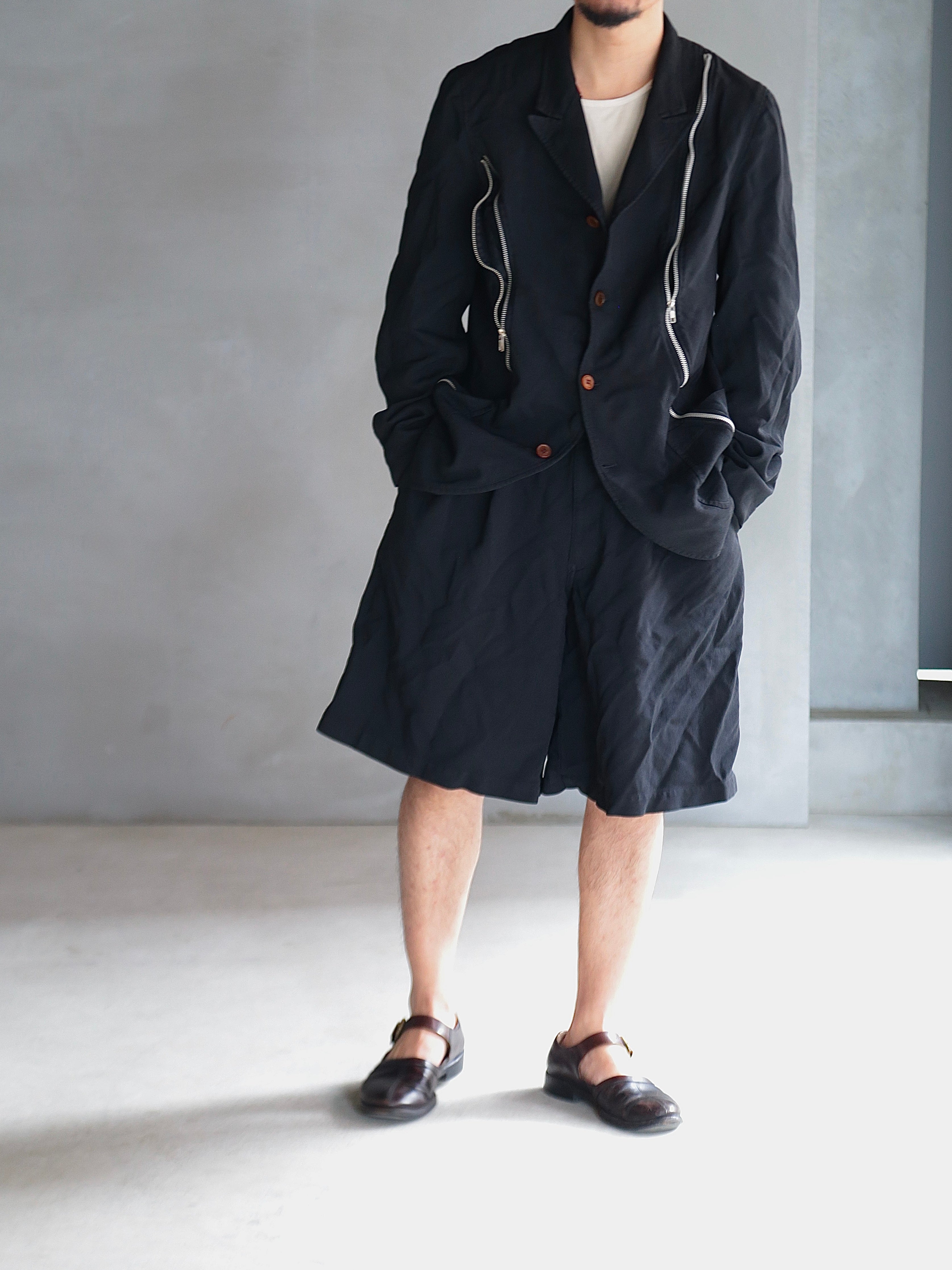 COMME des GARCONS SHIRT】polyester twill garment treated Shorts