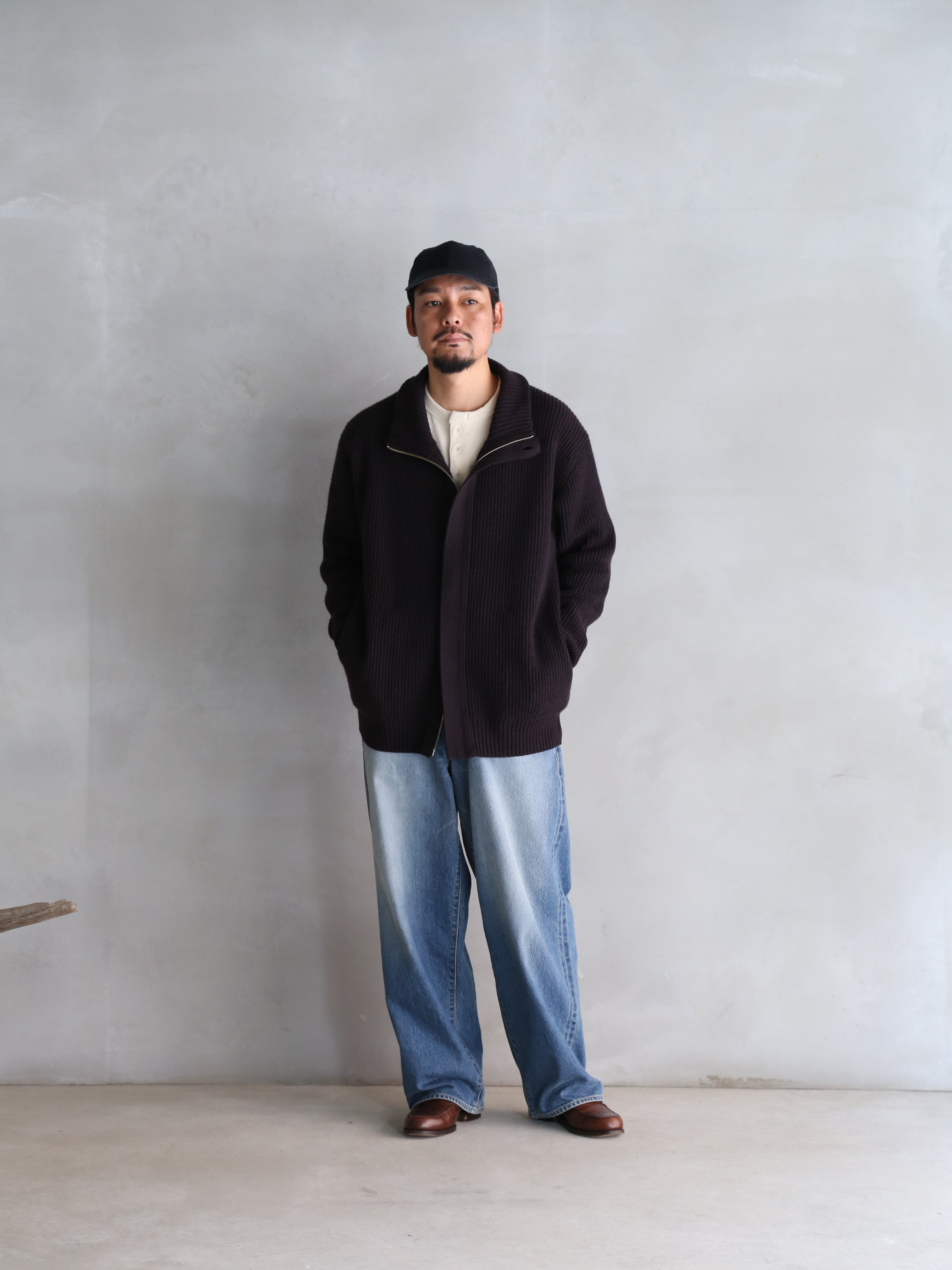 seya.】CLOUD KNIT BLOUSON (EBONY BLACK) (Mens) – End on End.