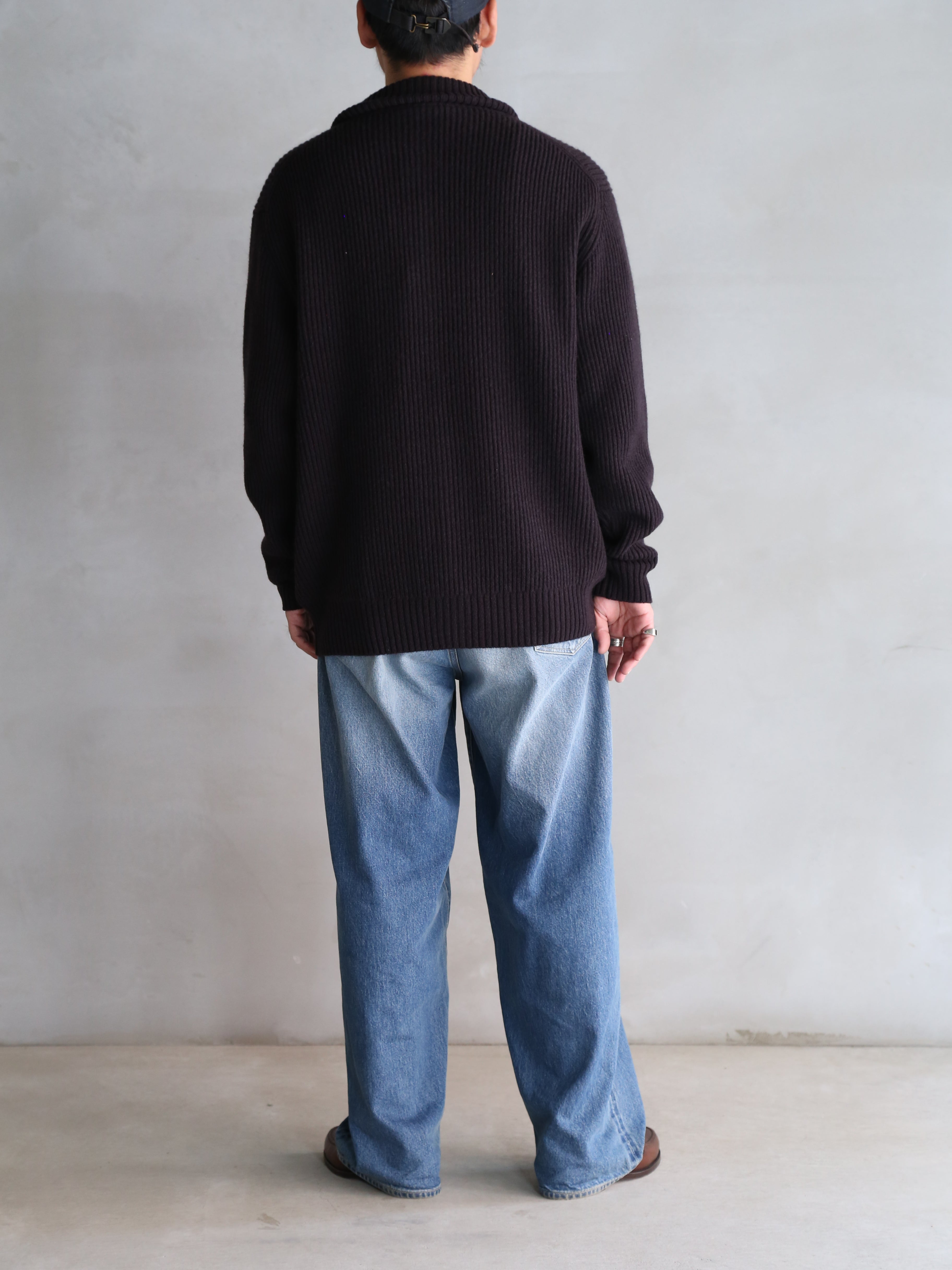 seya.】CLOUD KNIT BLOUSON (EBONY BLACK) (Mens) – End on End.