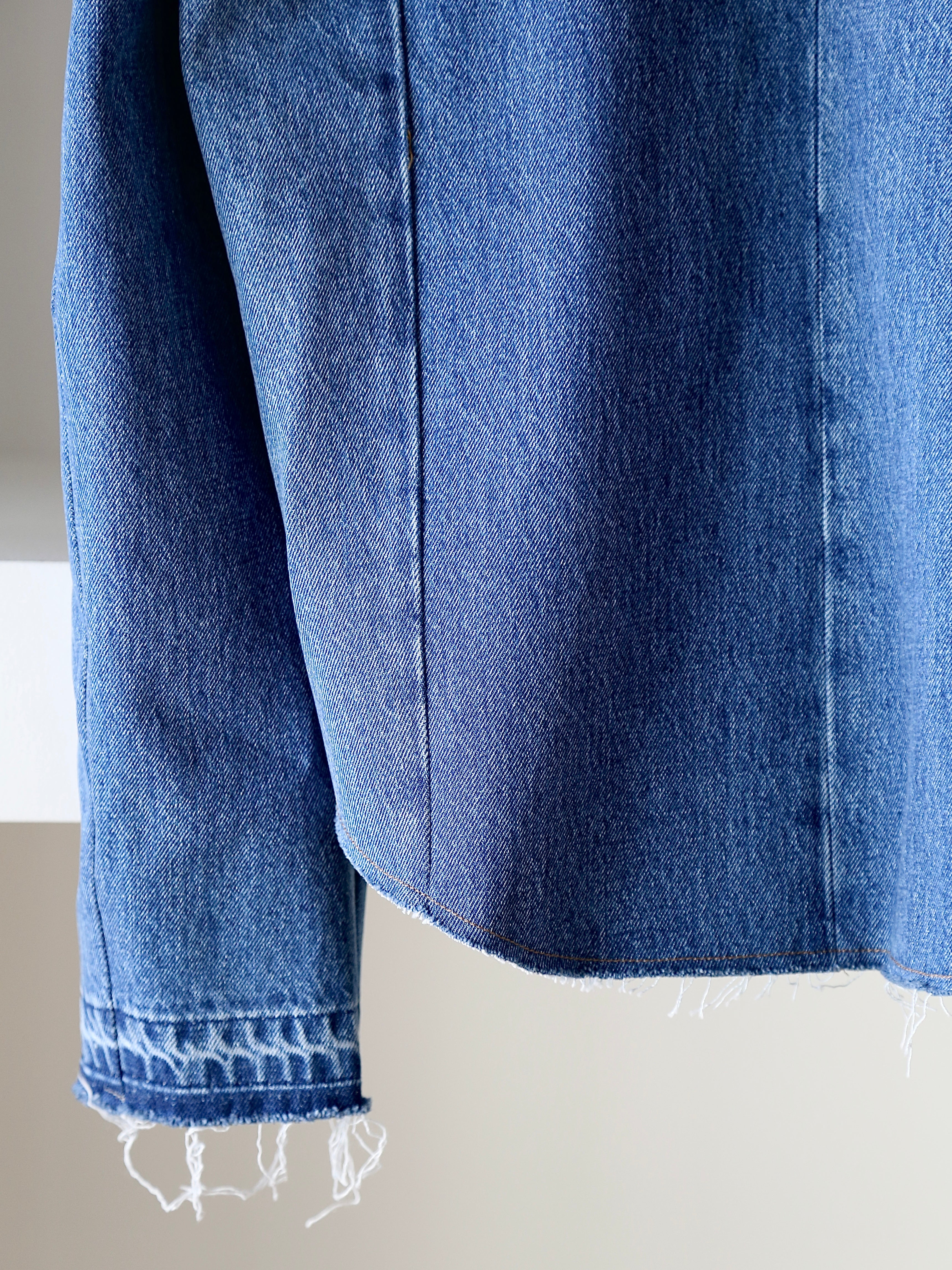 LITKOVSKA】Frayed Denim Shirt – End on End.