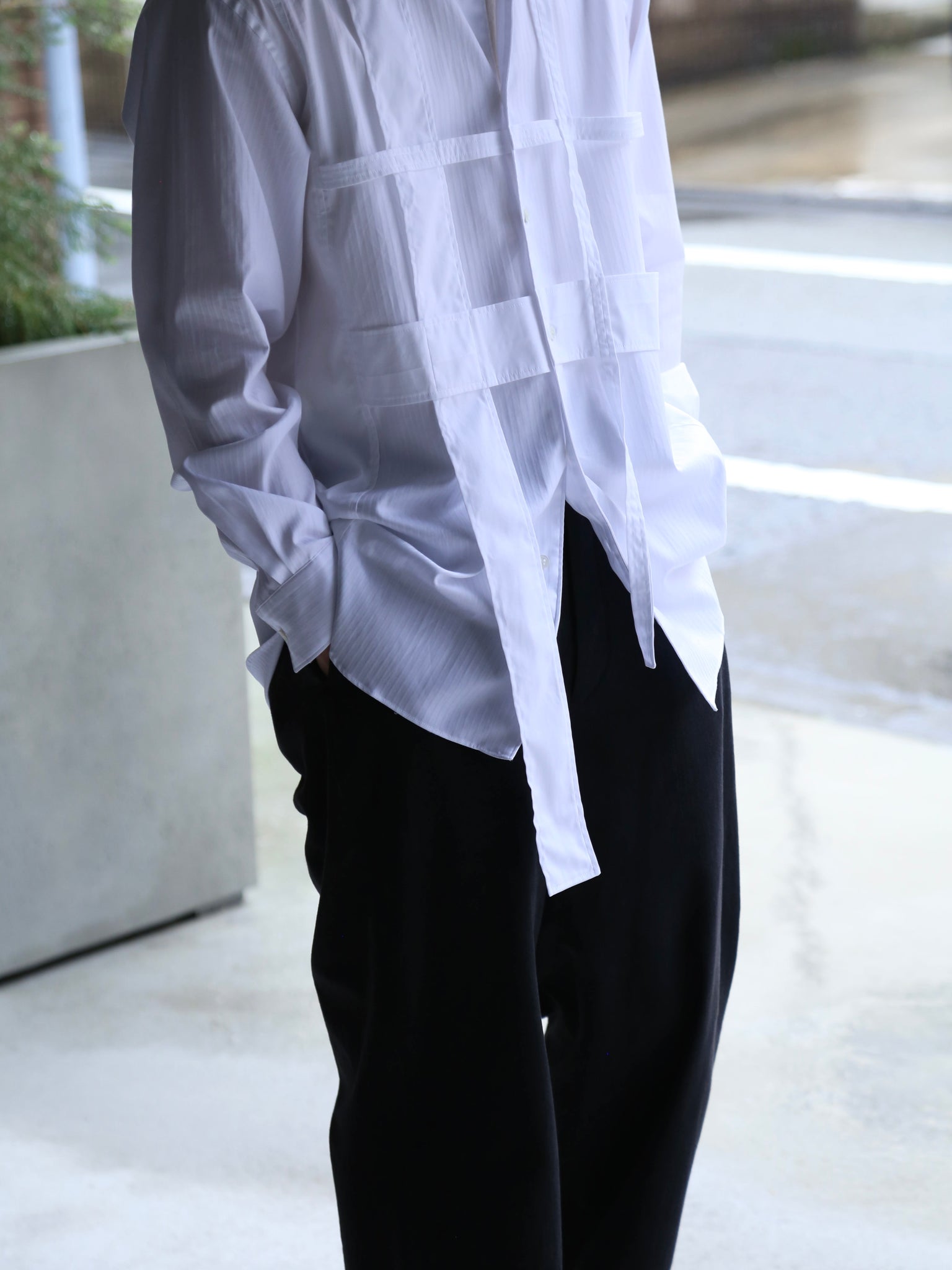COMME des GARCONS SHIRT】cotton plain poplin x cotton poplin plain