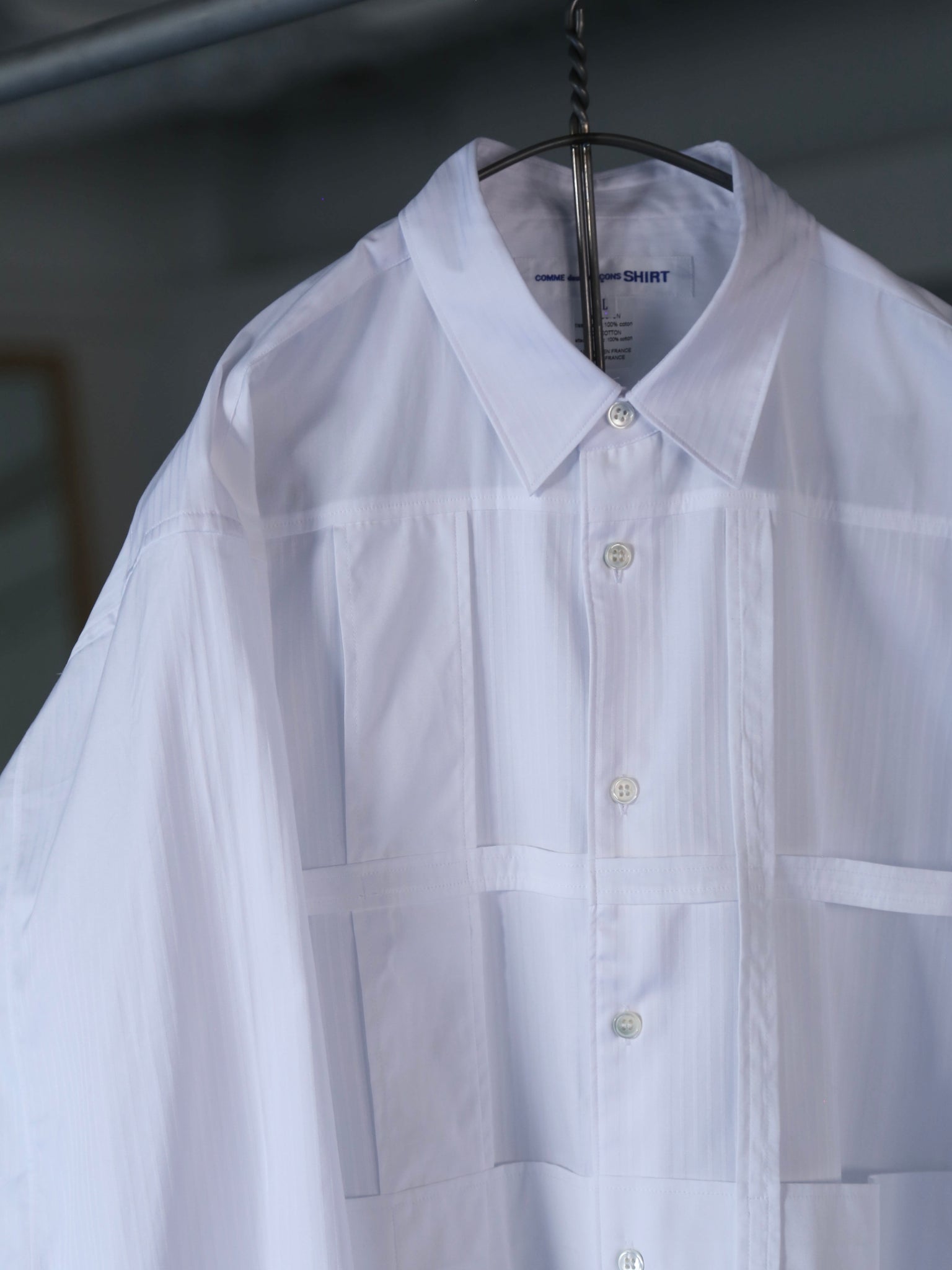COMME des GARCONS SHIRT】cotton plain poplin x cotton poplin plain